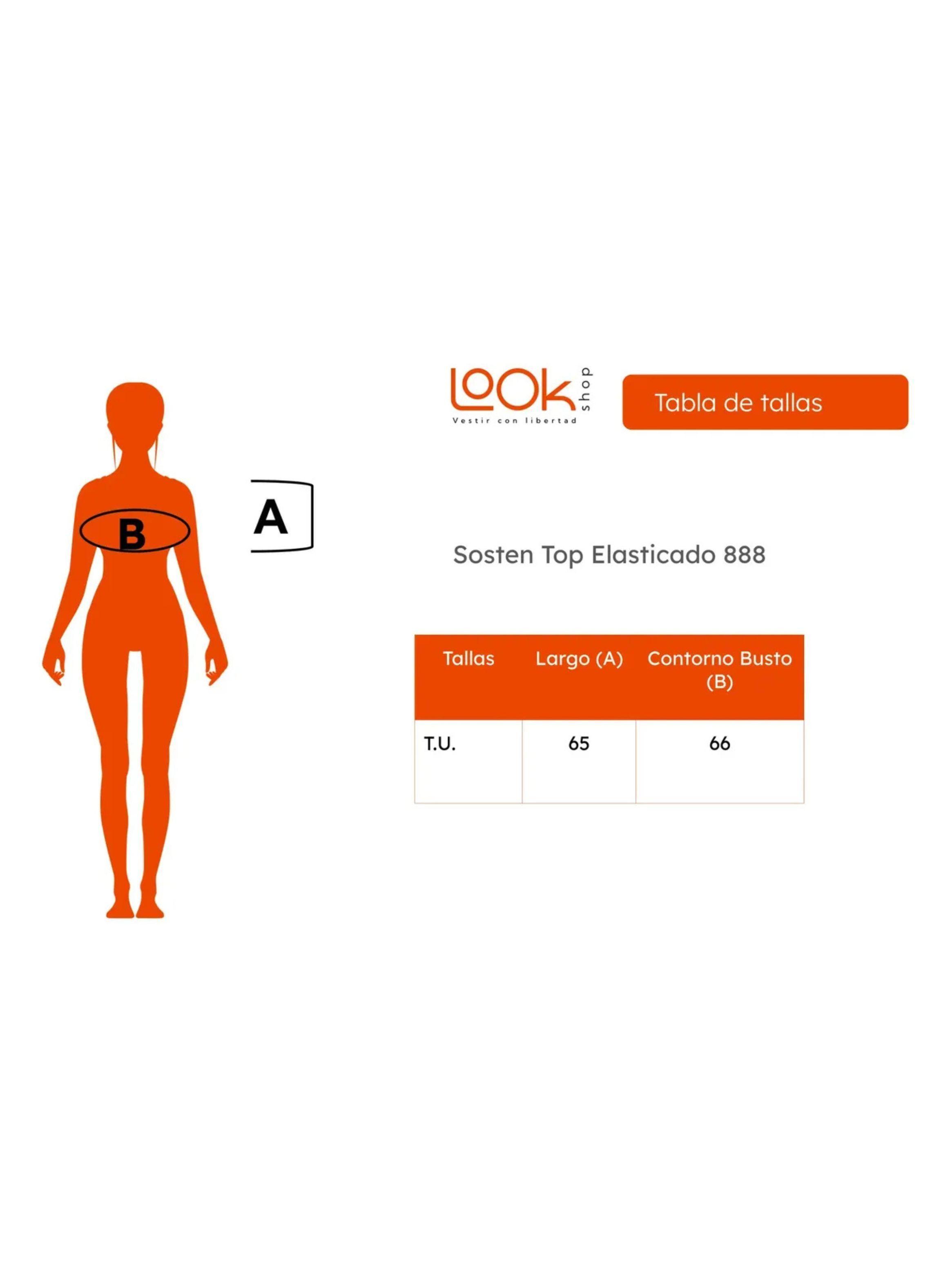 Pack 2 Sostén Top Elasticado Mujer Deportivo Suave. 888-8