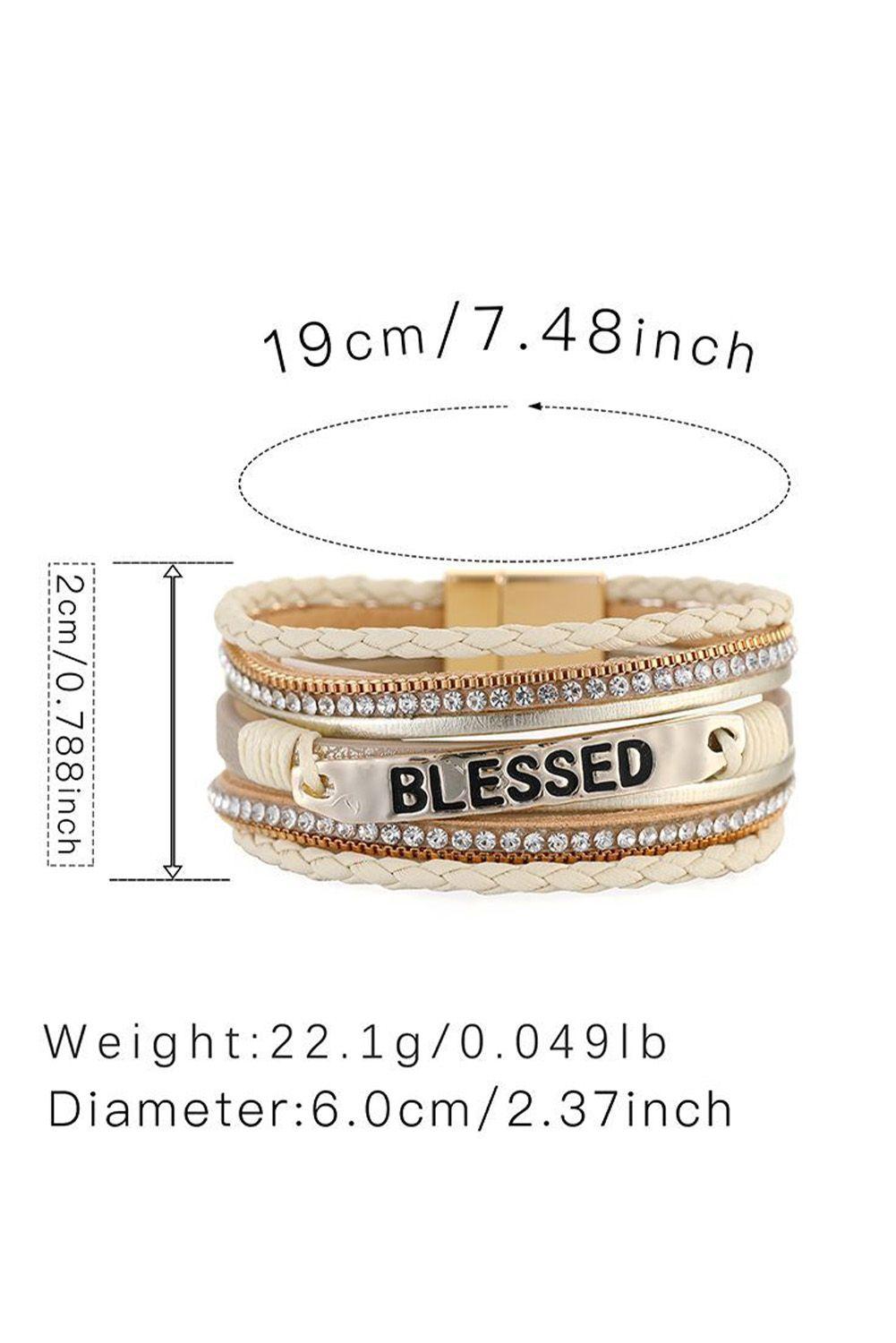 Pulsera Brazalete En Capas Blessed Gloriahoon-6