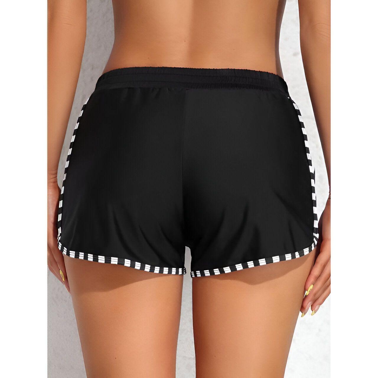 Short De Baño Deportivo Board Striped Zebra Gloriahoon-4