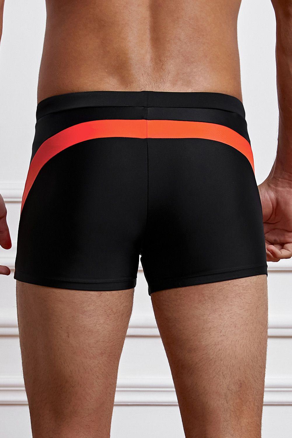 Hip Negro Short Traje De Baño Elástico Sexy Hombre Gloriahoon-2