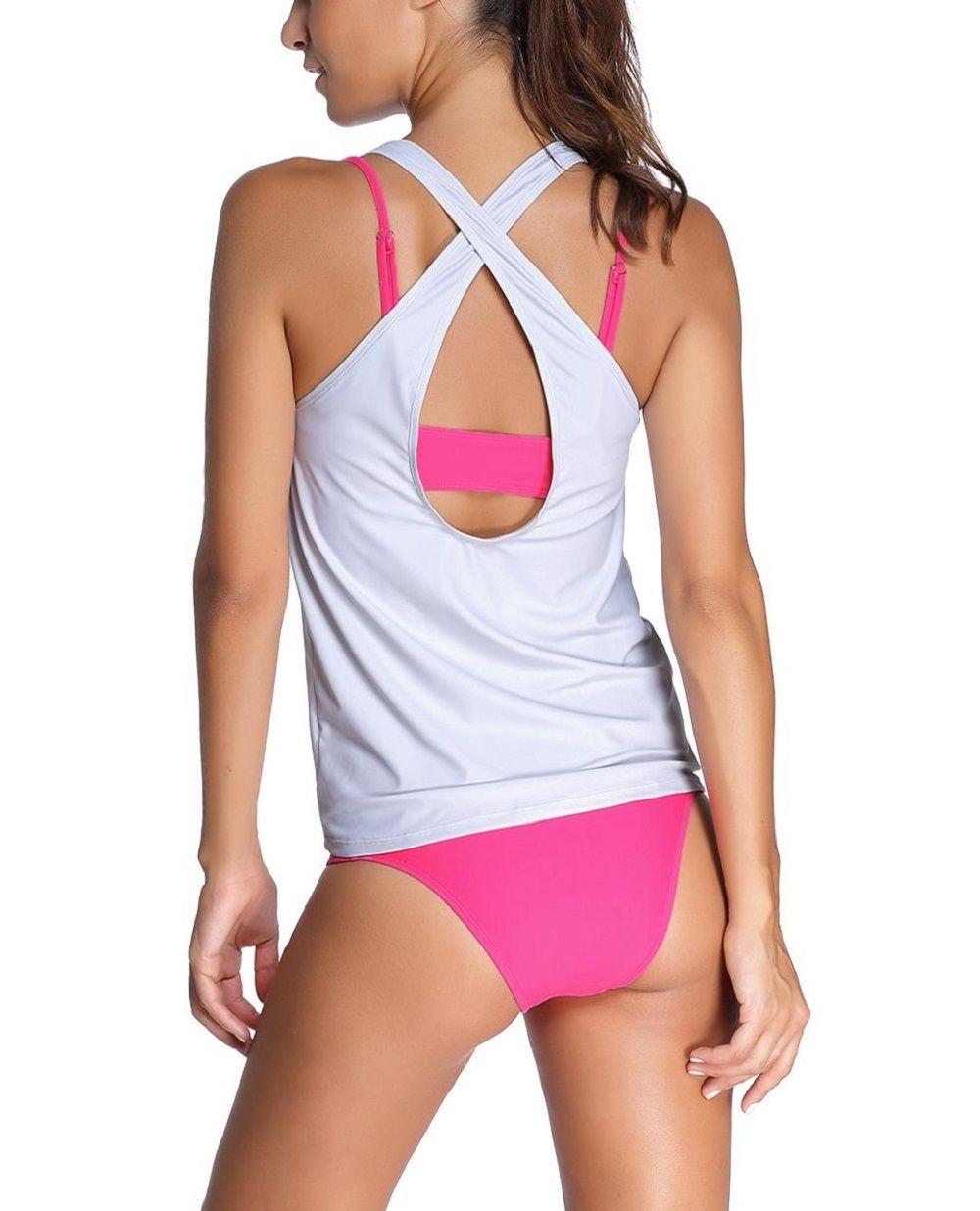 Traje De Baño Tankini Sexy Tunic Gloriahoon 2XL-2