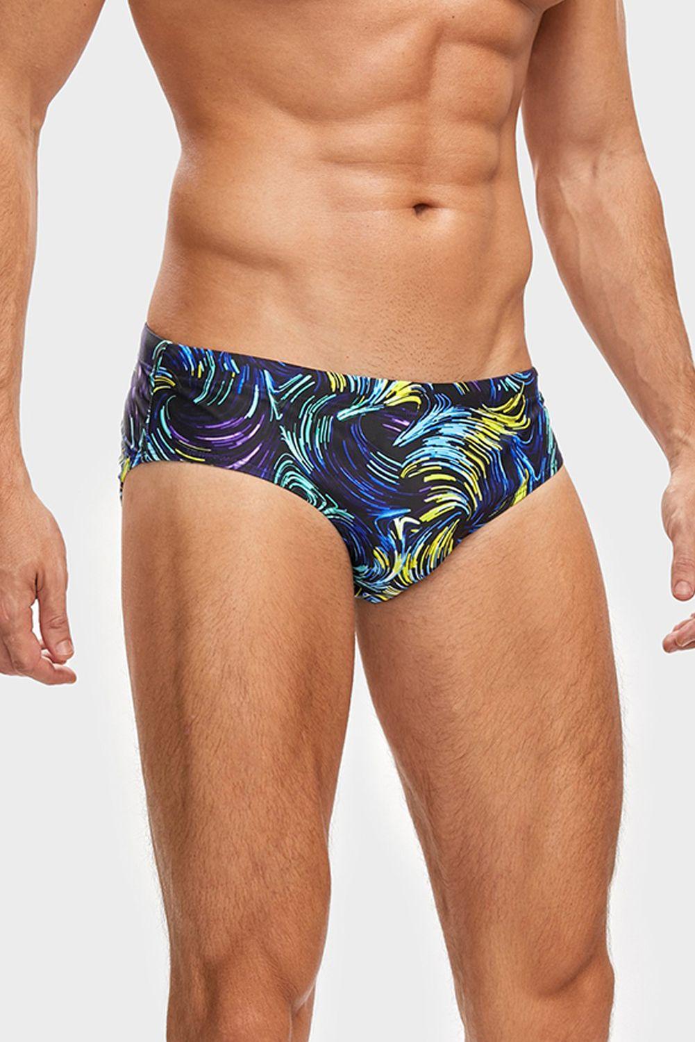 Tie Dye Traje De Baño Elástico Sexy Hombre Gloriahoon-1