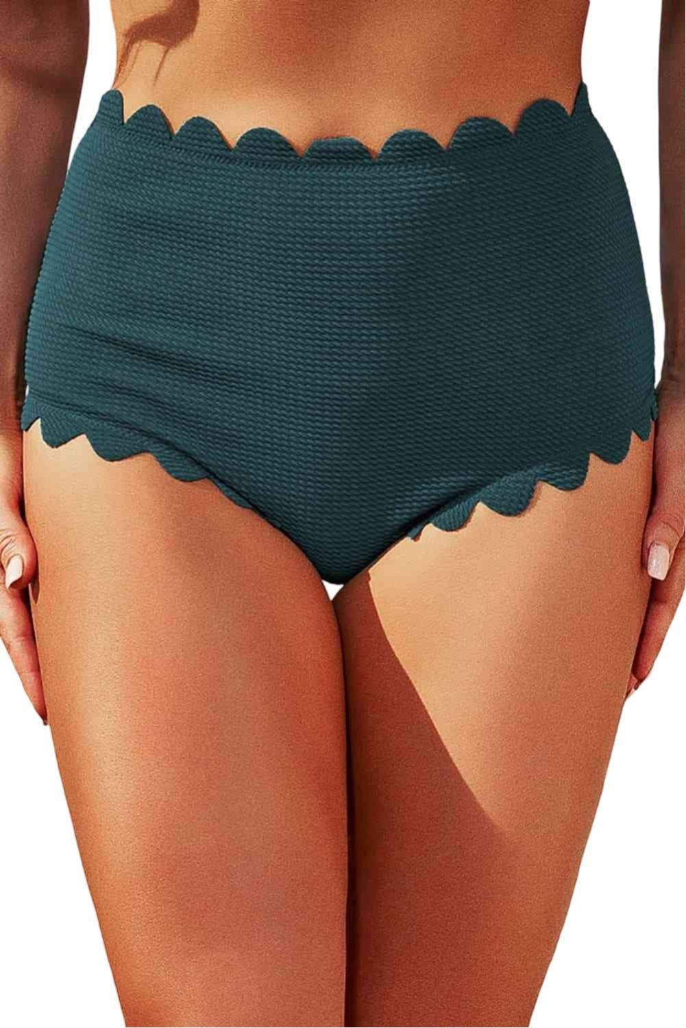 Calzon Bottom De Baño Talle Alto Control Textura Gloriahoon-3