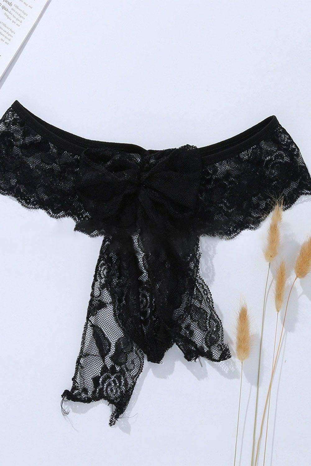 Tanga Calzón Lazo Sexy Lencería Erótica Gloriahoon Talla M-2