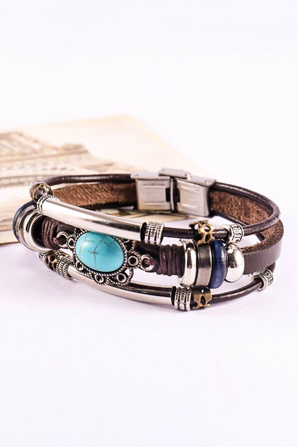 Pulsera Brazalete Multicapa Gloriahoon-2