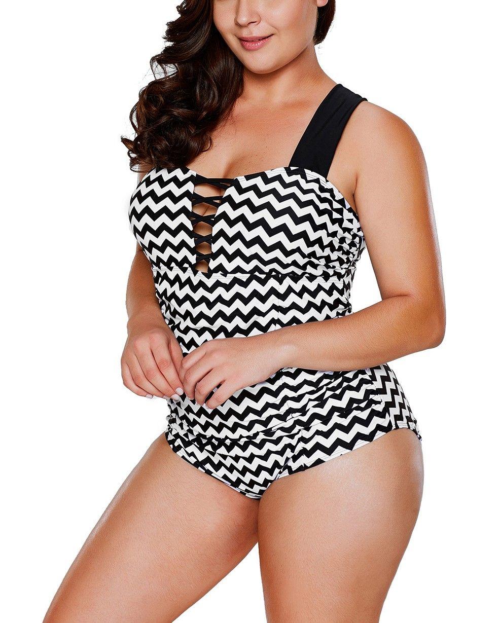 Traje De Baño Mujer Sexy Zig Zag Gloriahoon Talla M-1