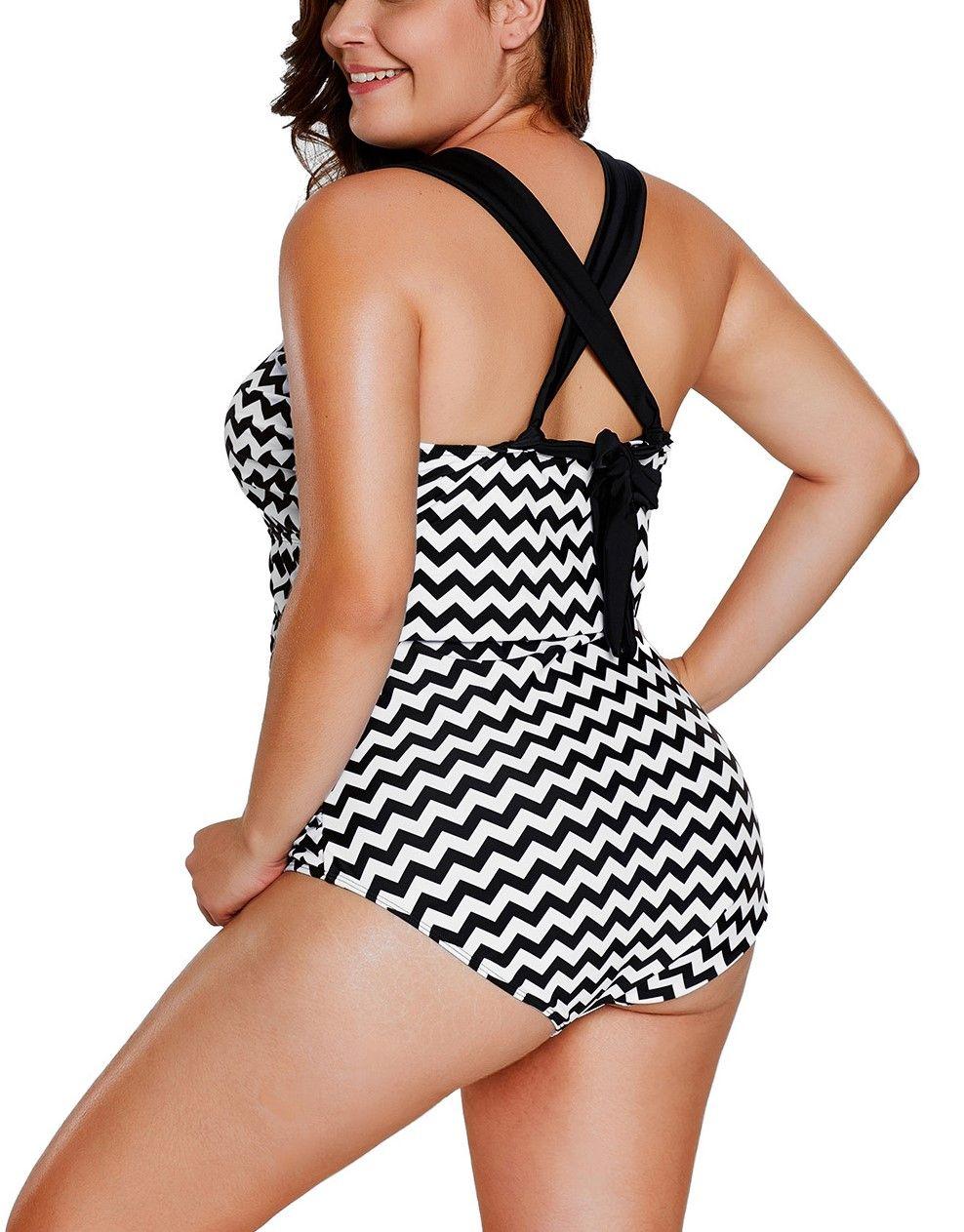 Traje De Baño Mujer Sexy Zig Zag Gloriahoon Talla M-3