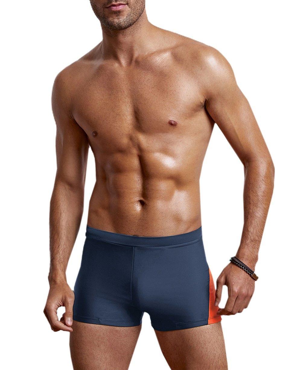 Hip Gris Short Traje De Baño Elástico Sexy Hombre Gloriahoon-0