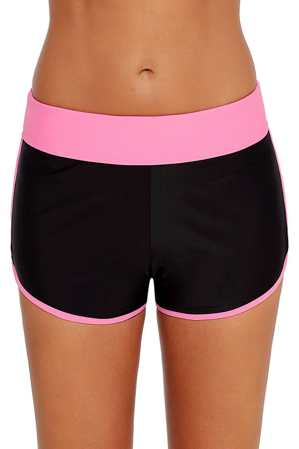 Short De Baño Deportivo Mujer Rosado Gloriahoon-1