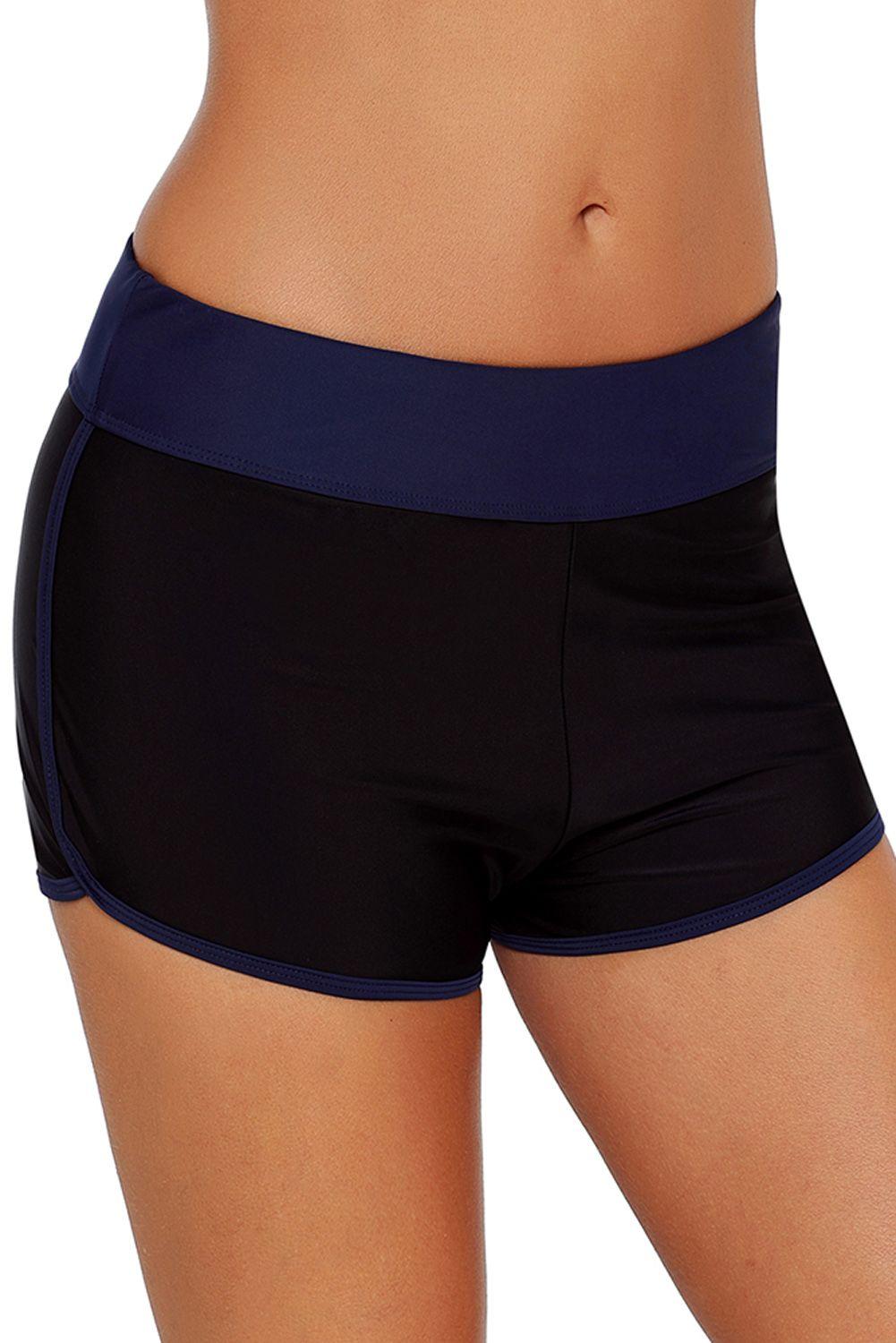 Short De Baño Deportivo Mujer Azul Gloriahoon-1