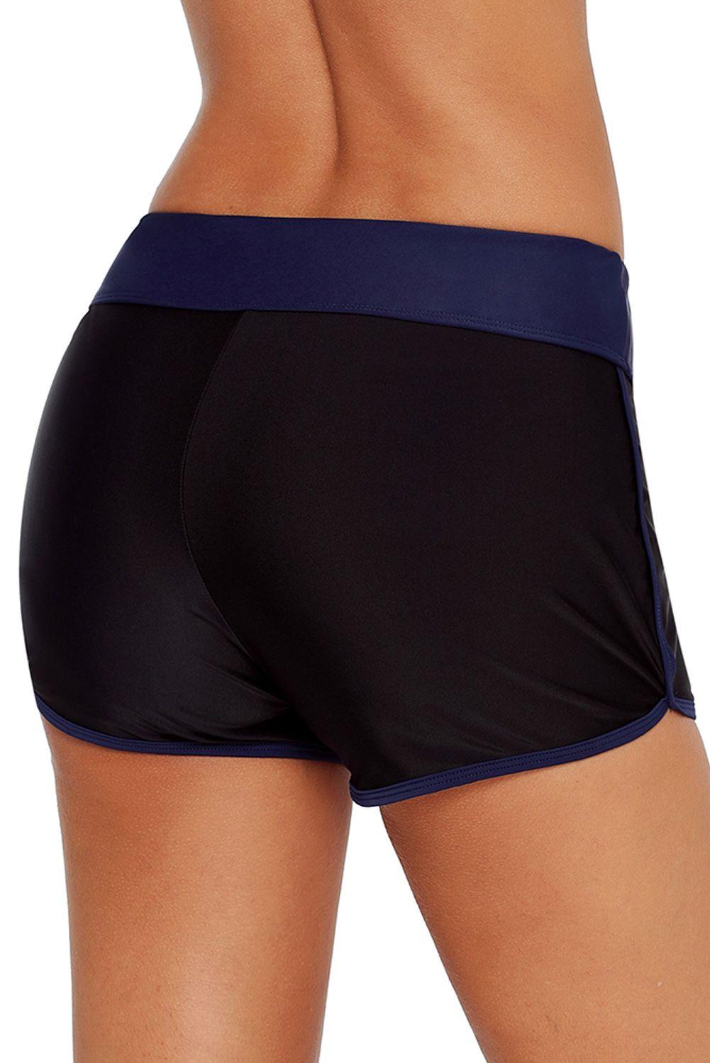 Short De Baño Deportivo Mujer Azul Gloriahoon-2