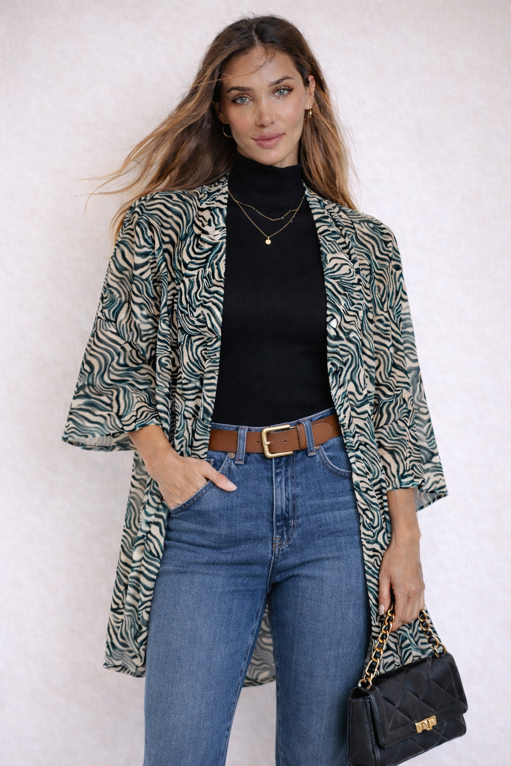 Docor España Kimono camisola mujer diseño Print-6