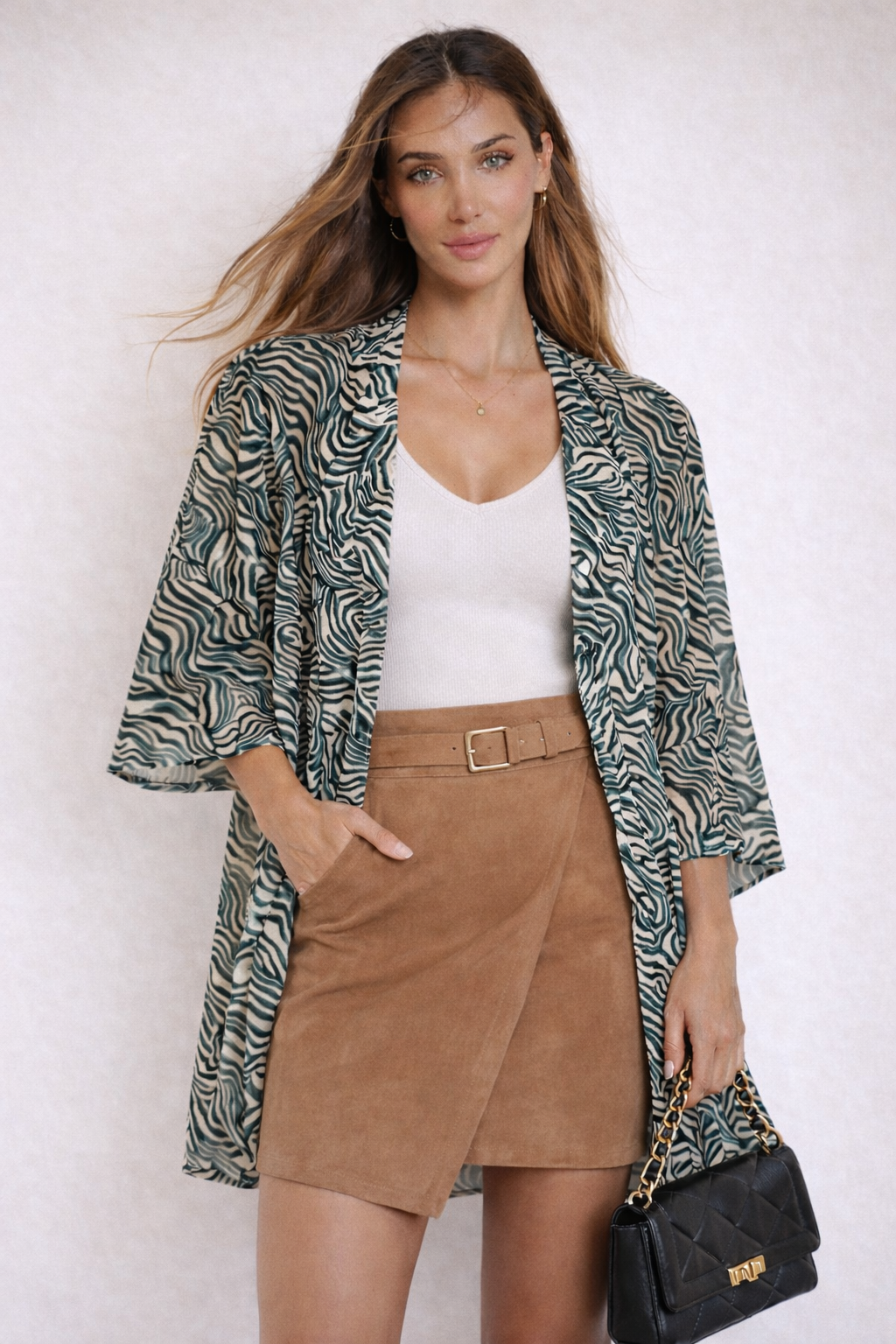 Docor España Kimono camisola mujer diseño Print-7