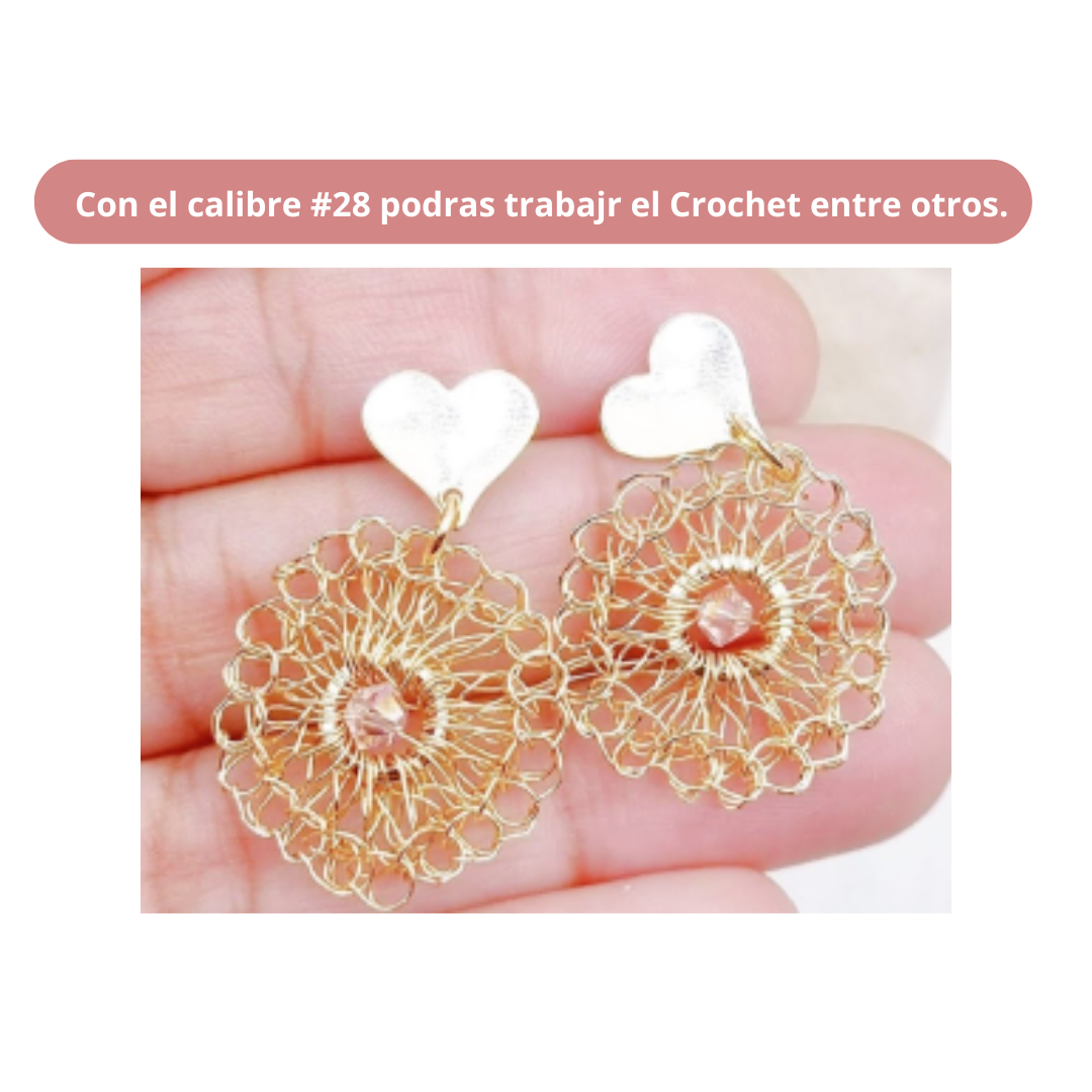 Alambre Para Bisutería Americraft Supply Calibre 28-2