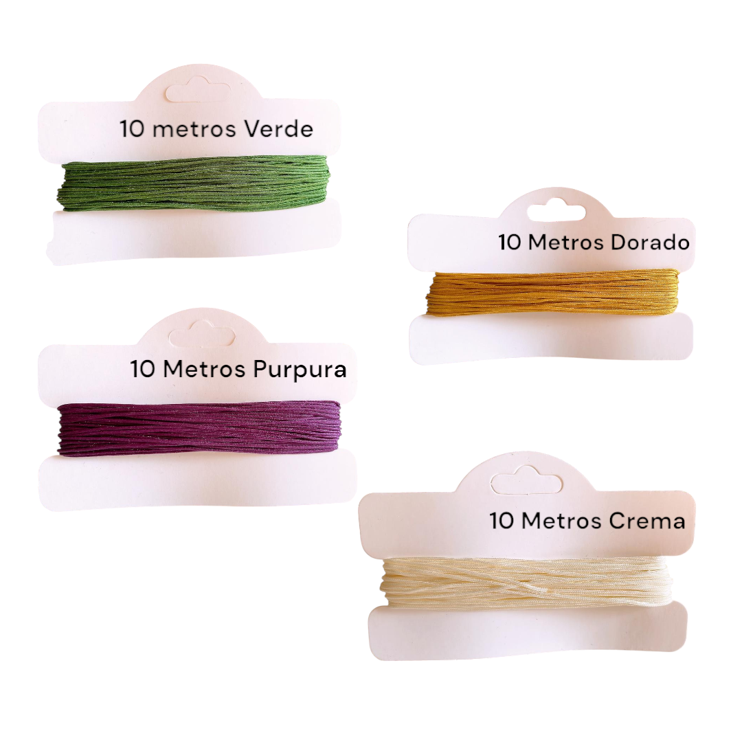 Kit Telar De Madera Para Pulsera + Hilo Chino Mix De Colores -6