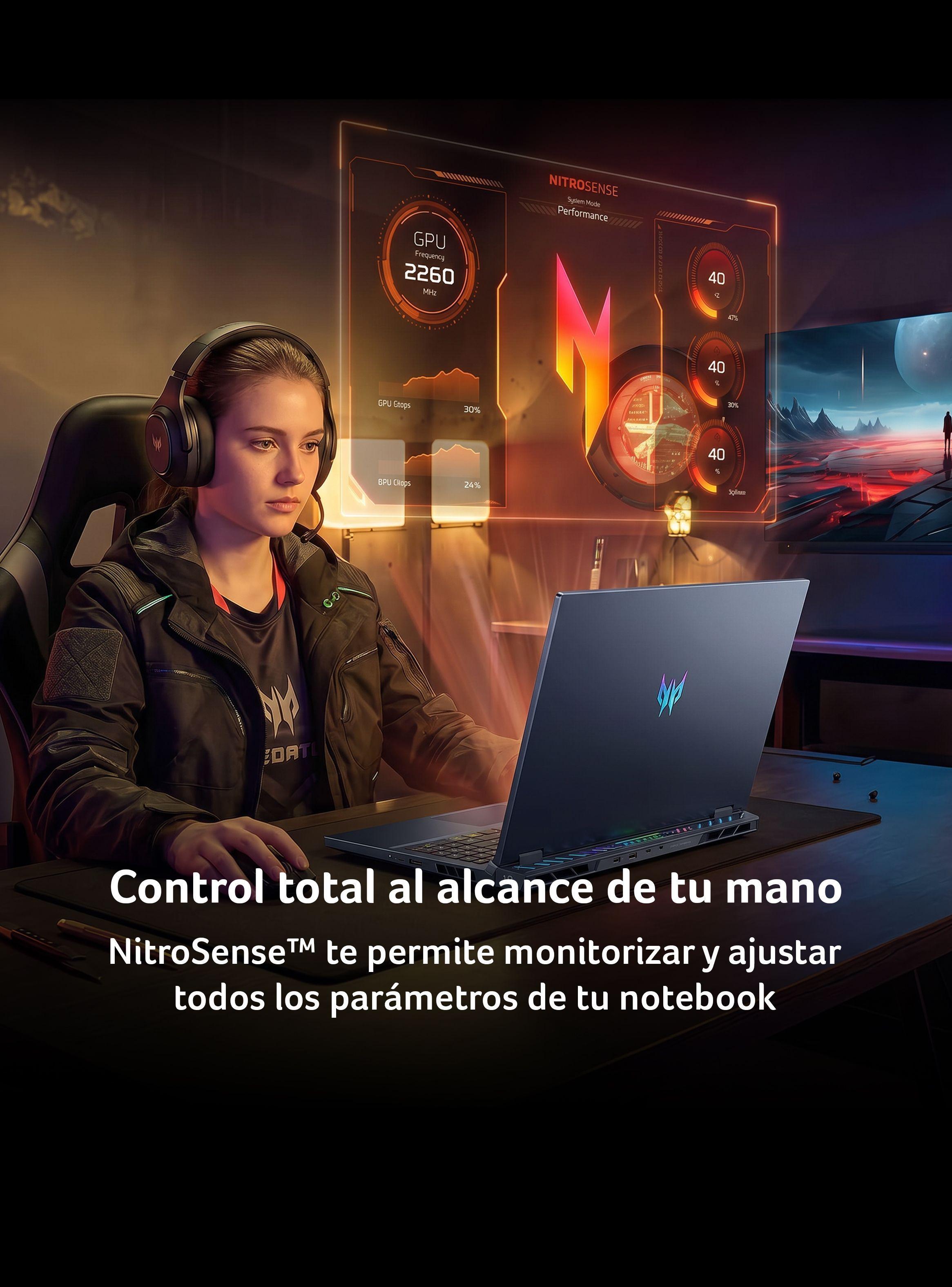 Notebook Gamer Predator PH18-73-971Q-1 Intel Ultra 9 RTX5080 32GB RAM 2TB SSD 18" WQXGA 250Hz-3