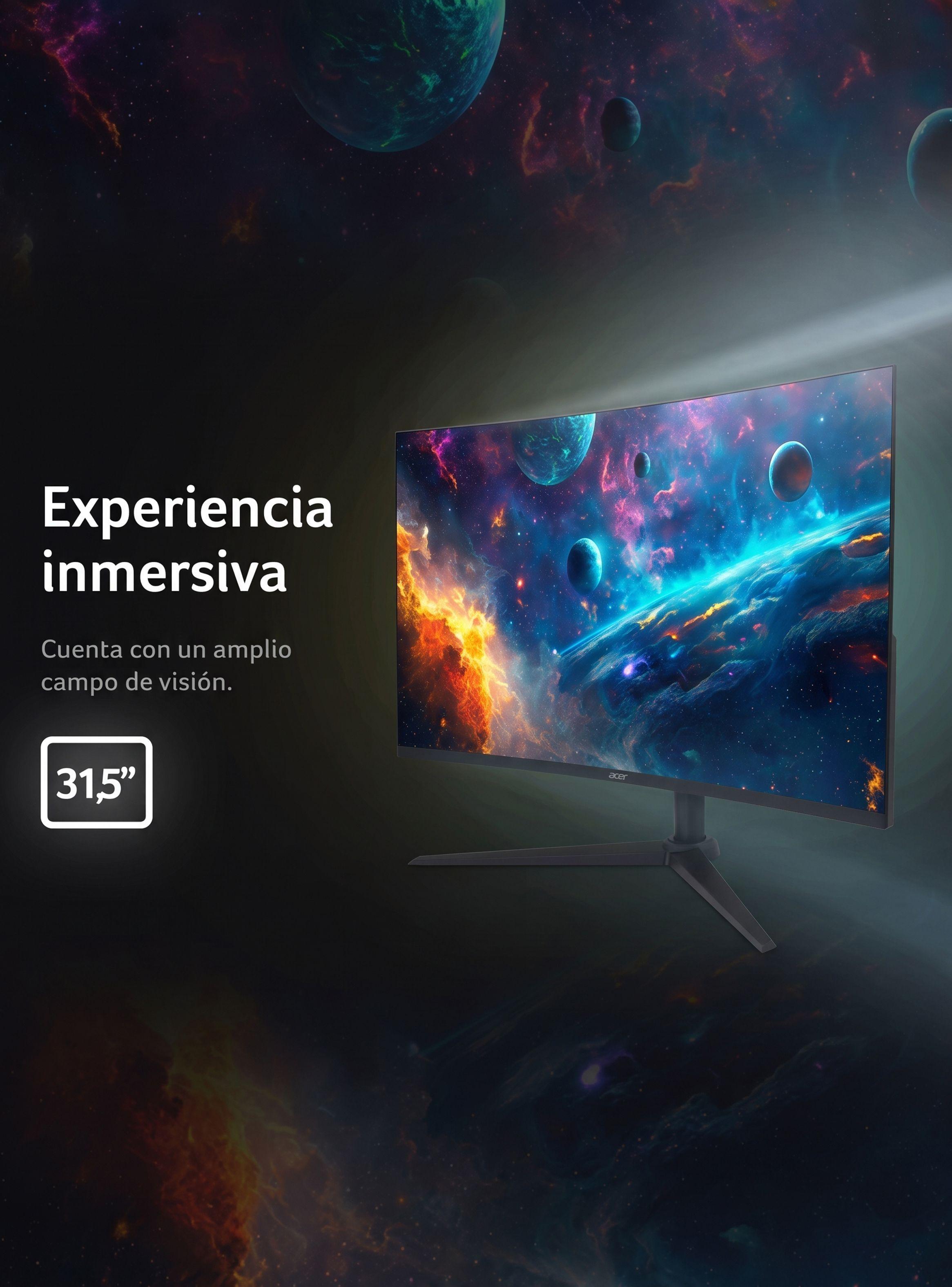 Monitor Gamer ACER  Curvo XZ320Q / 31.5" FHD / Panel VA/ 240 hz /1 ms VRB-2