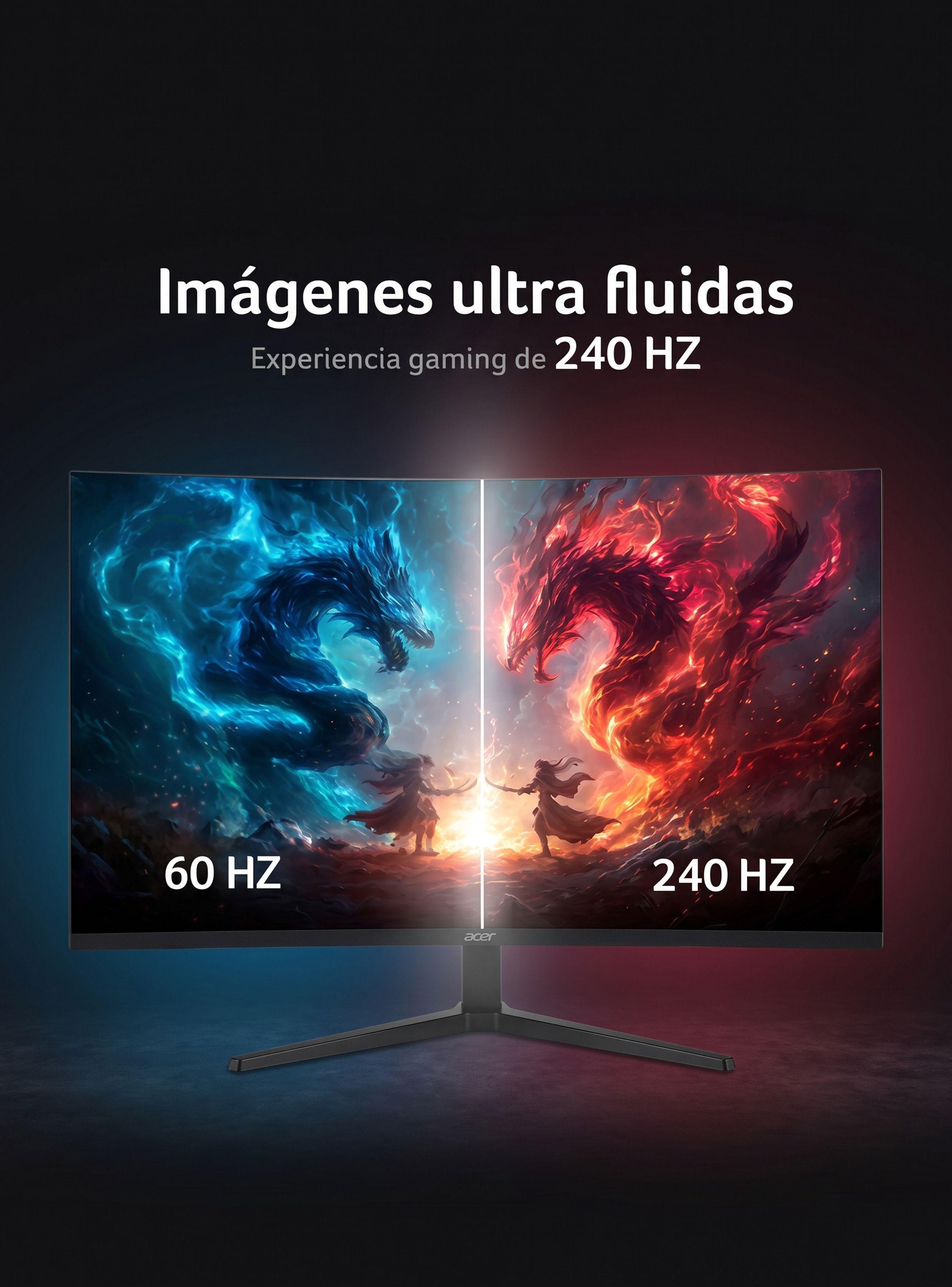 Monitor Gamer ACER  Curvo XZ320Q / 31.5" FHD / Panel VA/ 240 hz /1 ms VRB-3