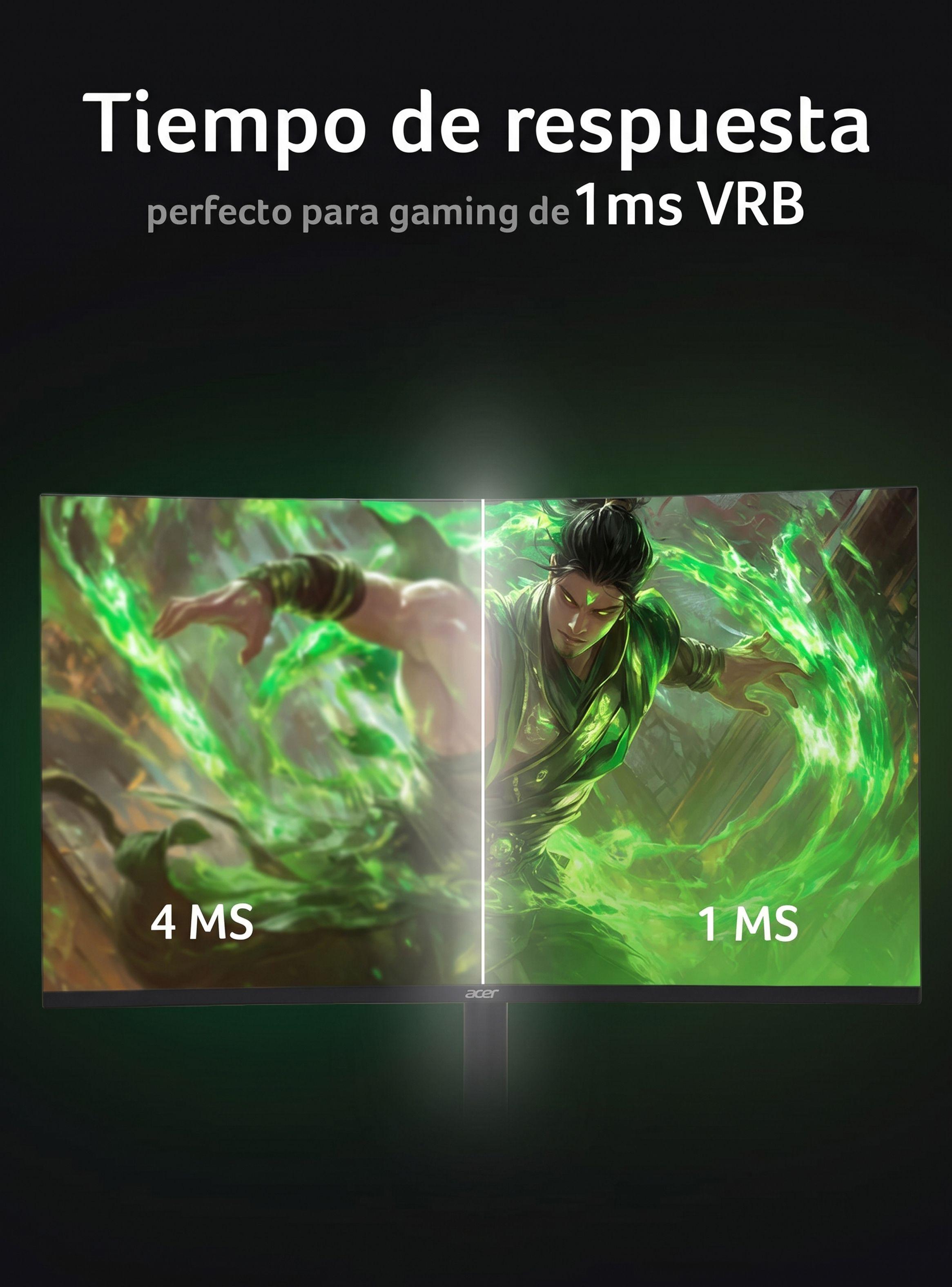 Monitor Gamer ACER  Curvo XZ320Q / 31.5" FHD / Panel VA/ 240 hz /1 ms VRB-4