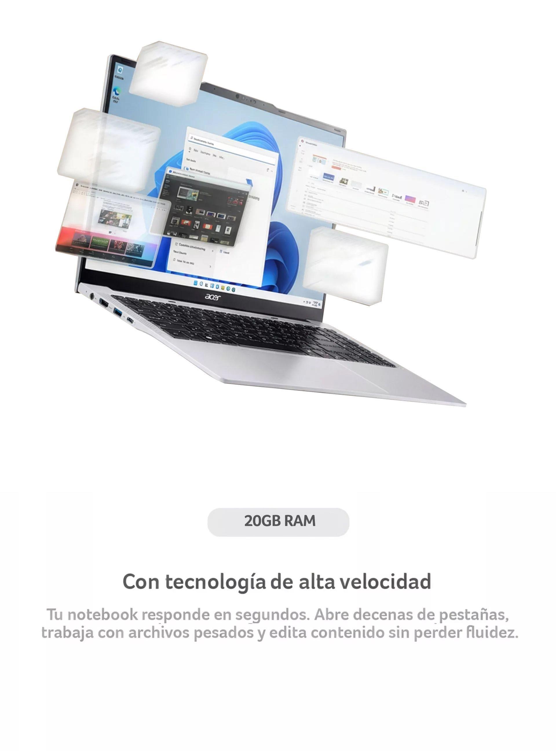 Notebook Acer Aspire Lite AL15-43P-R3UW-5 | AMD Ryzen™ 7 | 20GB RAM | 512GB SSD | 15,6" FHD-2