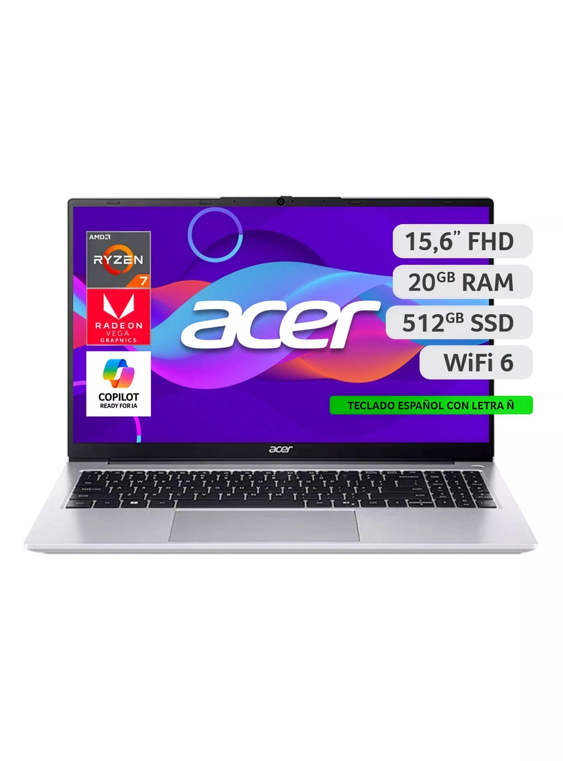Notebook Acer Aspire Lite AL15-43P-R3UW-5 AMD Ryzen 7 20GB RAM 512GB SSD 15,6" FHD-0