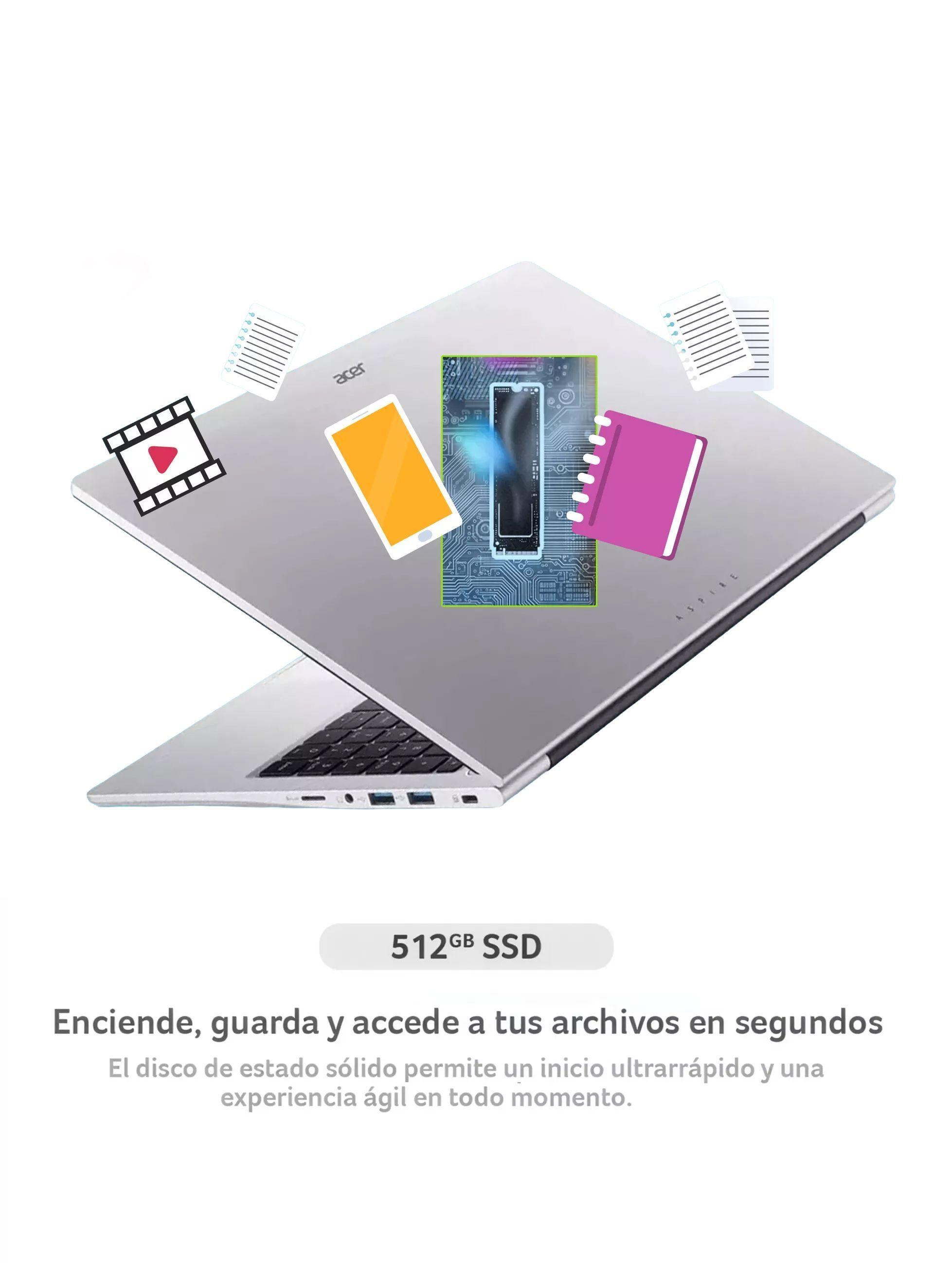 Notebook Acer Aspire Lite AL15-43P-R3UW-5 AMD Ryzen 7 20GB RAM 512GB SSD 15,6" FHD-6