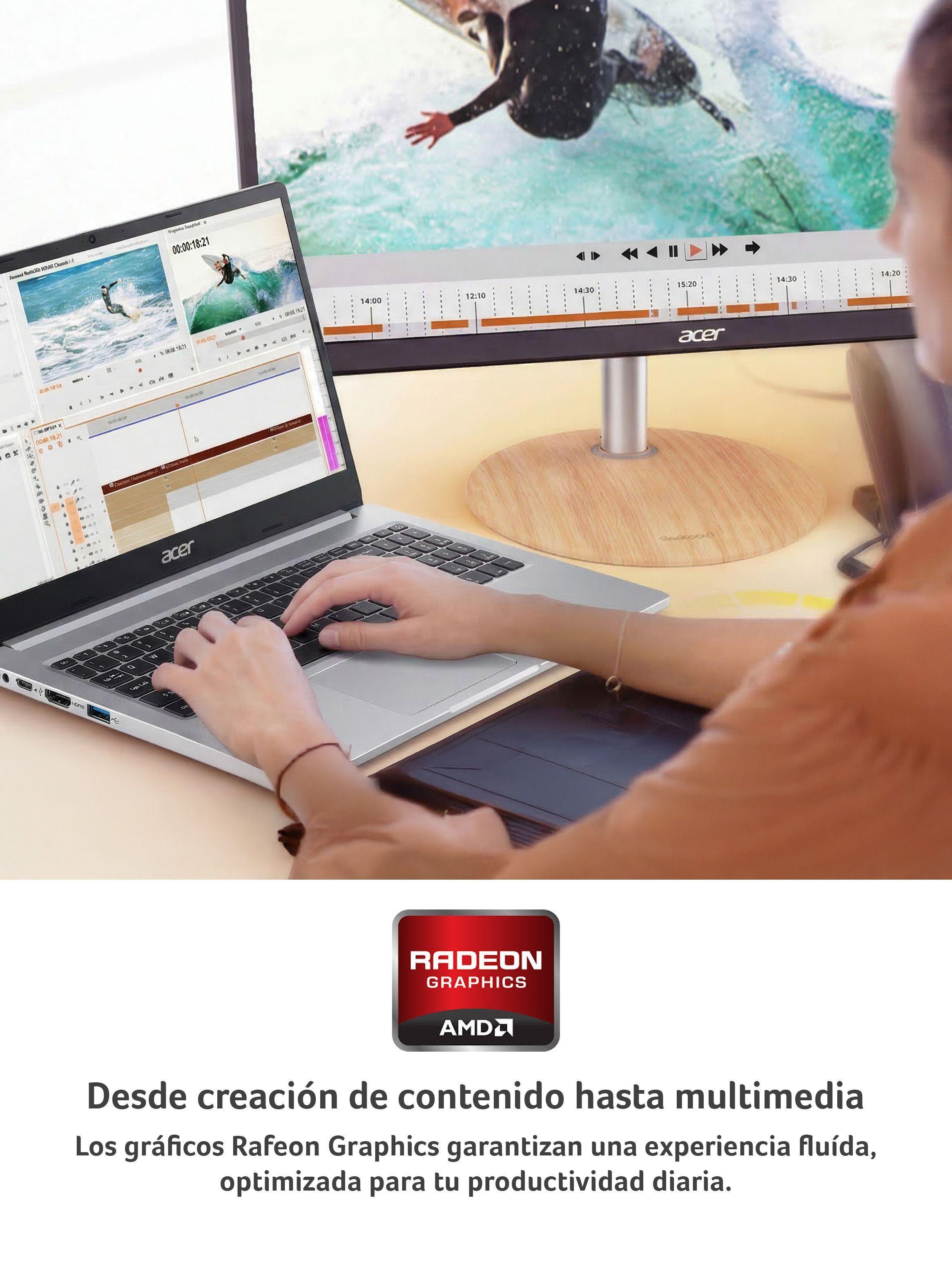 Notebook Aspire Lite AL15-41P-R0ZY-2 AMD Ryzen 5 8GB RAM 512GB SSD 15,6" FHD-5