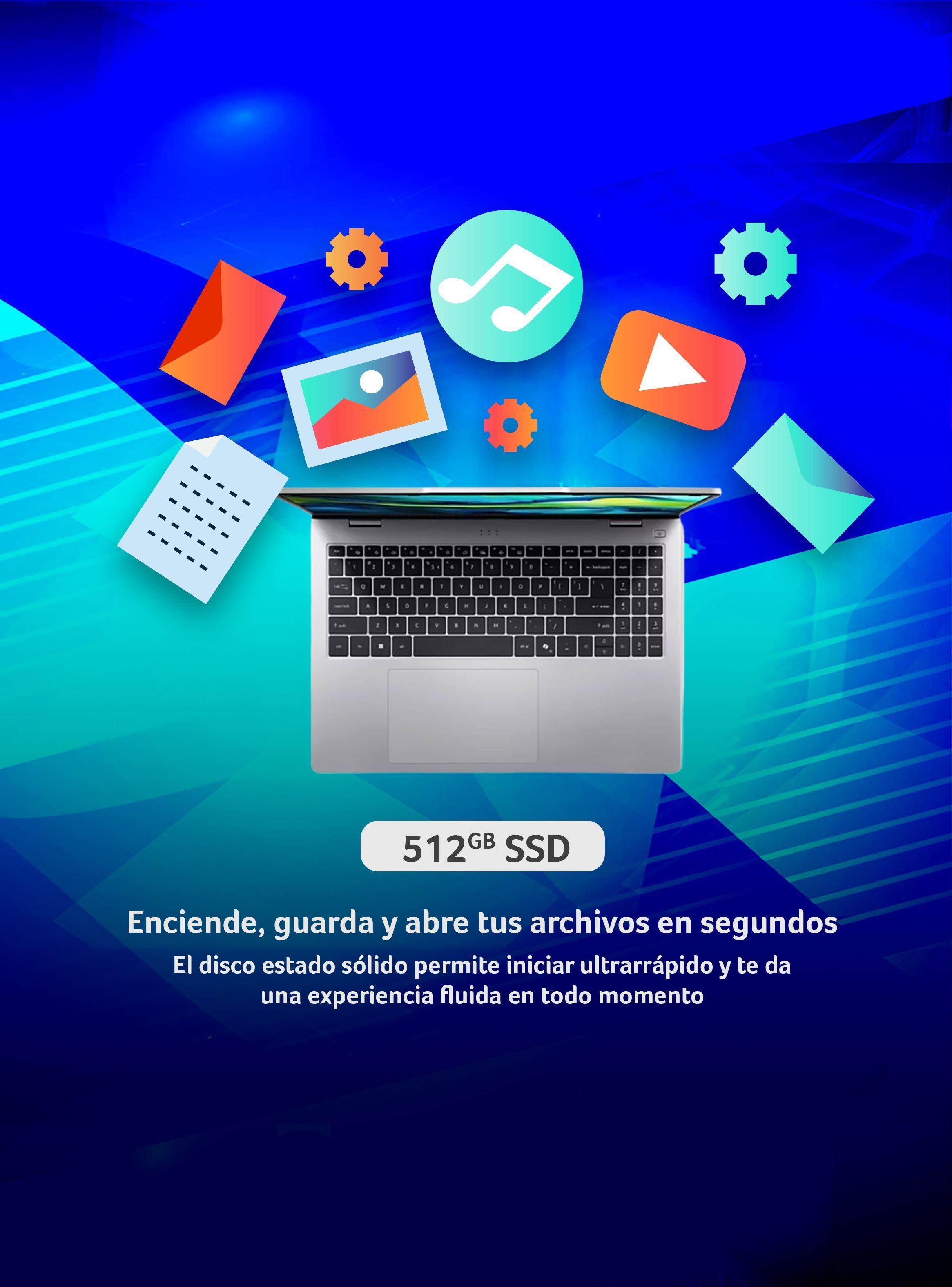 Notebook  IA Aspire Lite AL16-53P-578Y-3 | Intel® Core™ Ultra 5 | 8GB RAM | 512GB SSD | 16" WUXGA -3