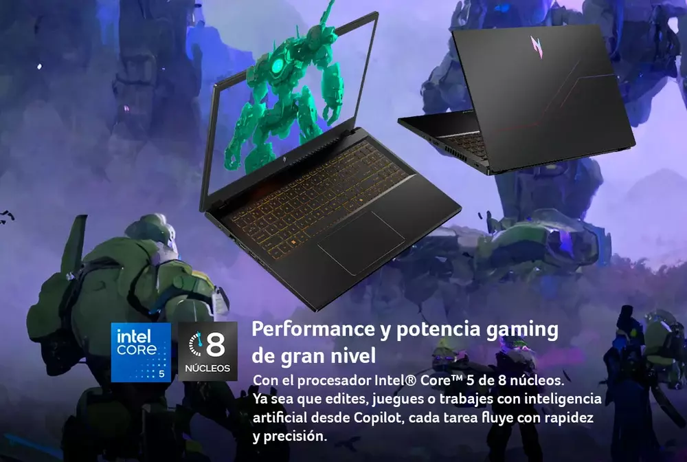 Notebook Gamer Nitro V15 ANV15 52 51Z7 1 Intel Core 5 RTX 3050 16GB RAM 512GB SSD 15 6 FH-2