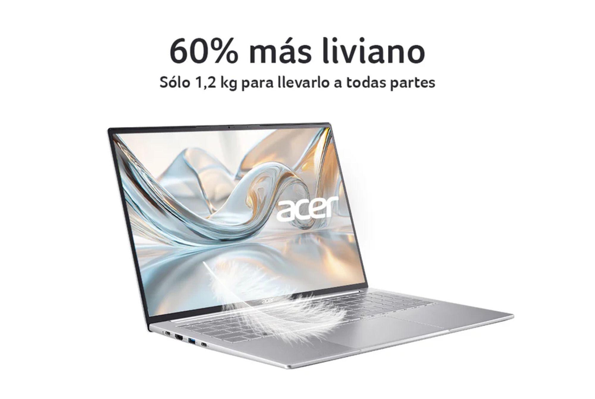 Notebook Acer Swift Lite SFL16-51M-71HH-1 / Intel Core Ultra 7 155U / Disco 1TB SSD / 16 GB -3
