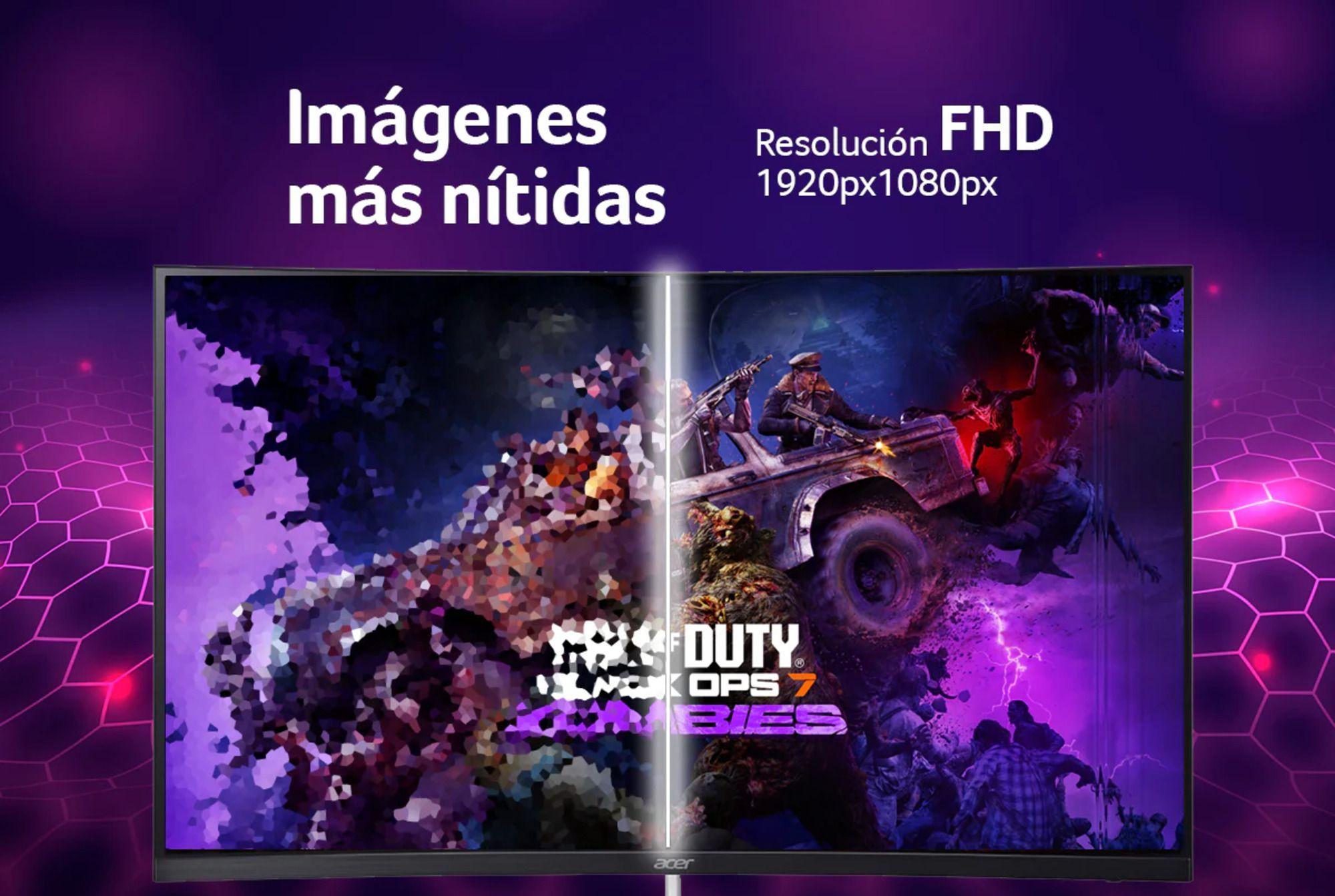 Monitor Curvo EDA320Q / 31.5" Full HD / Panel VA Zero-Frame / Tasa de refresco 1 ms VRB / 180 HZ-5