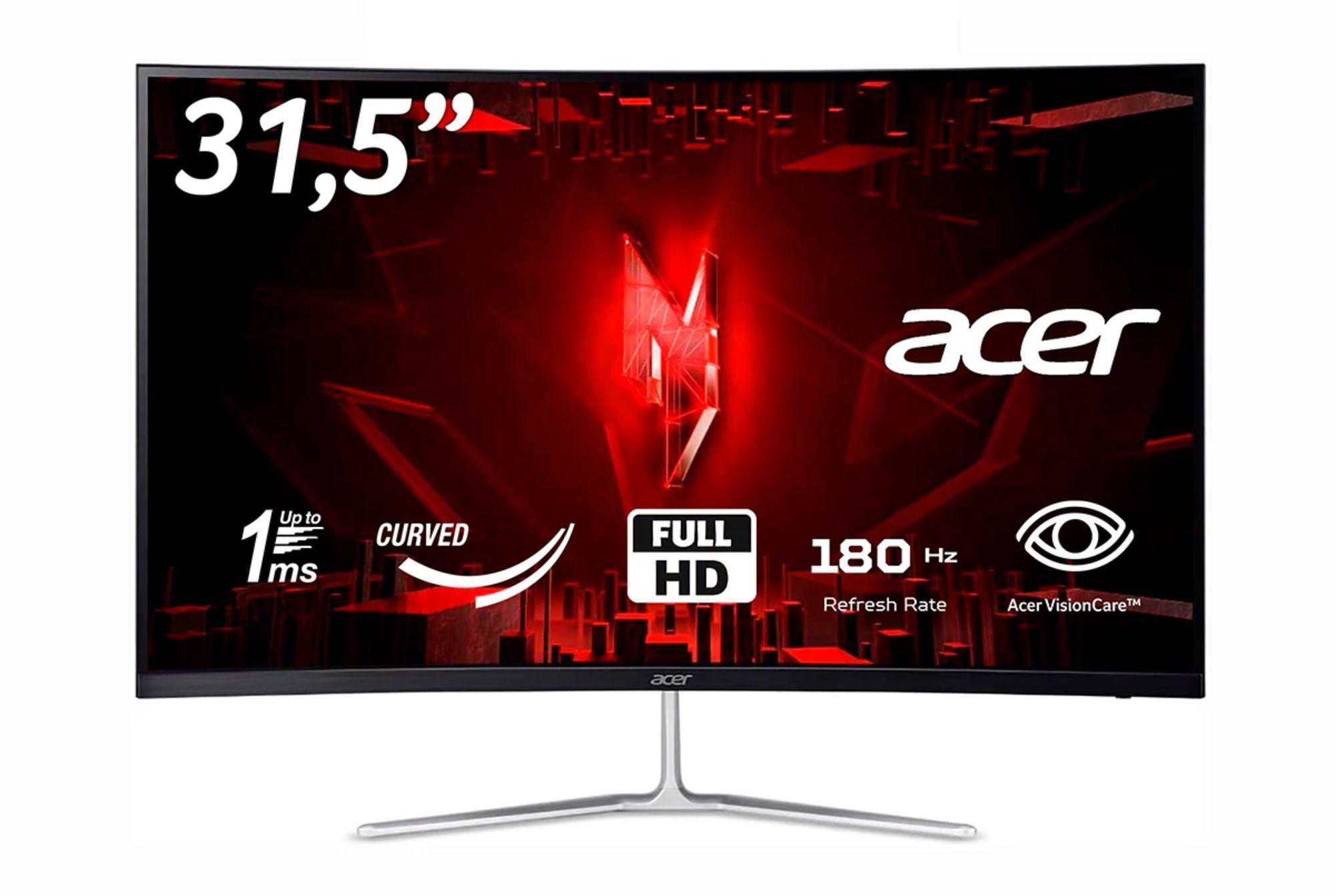 Monitor Gamer Curvo Acer EDA320Q 31.5" FHD Panel VA Zero-Frame 1Ms 180Hz-0