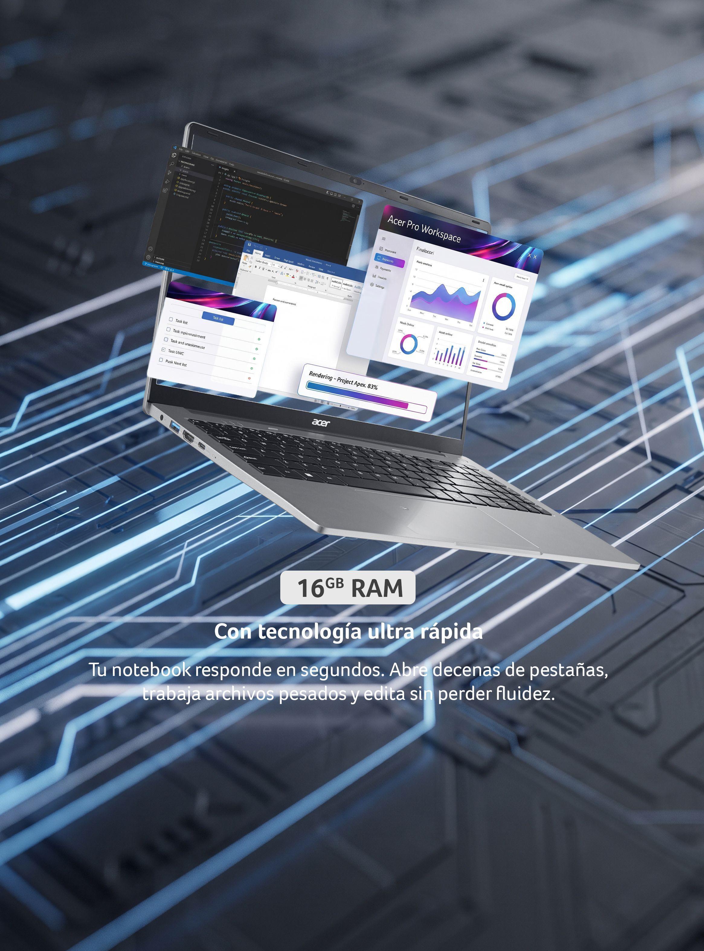 Laptop Aspire Lite AL15-410P-R9ND-3 | AMD Ryzen™ 5 3500U | 16GB RAM | 512GB SSD | 15.6" FHD -7