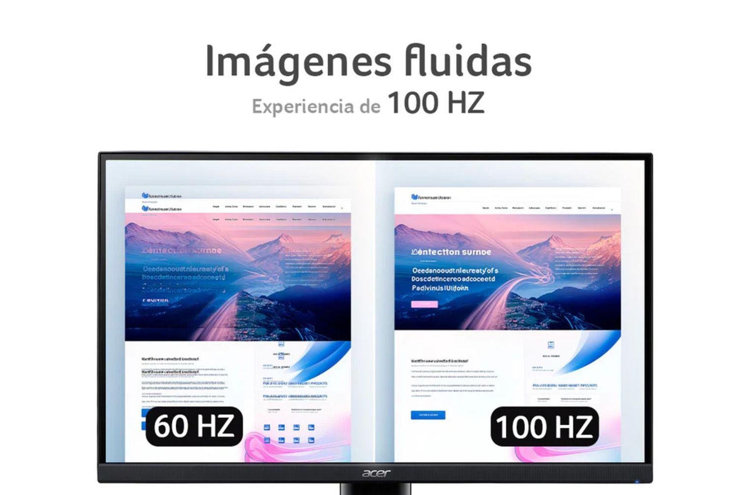 Monitor  Acer KB272 / 27 Pulgadas / FHD 1920 X 1080 / Frecuencia 100 Hz / 1 ms VRB / -6