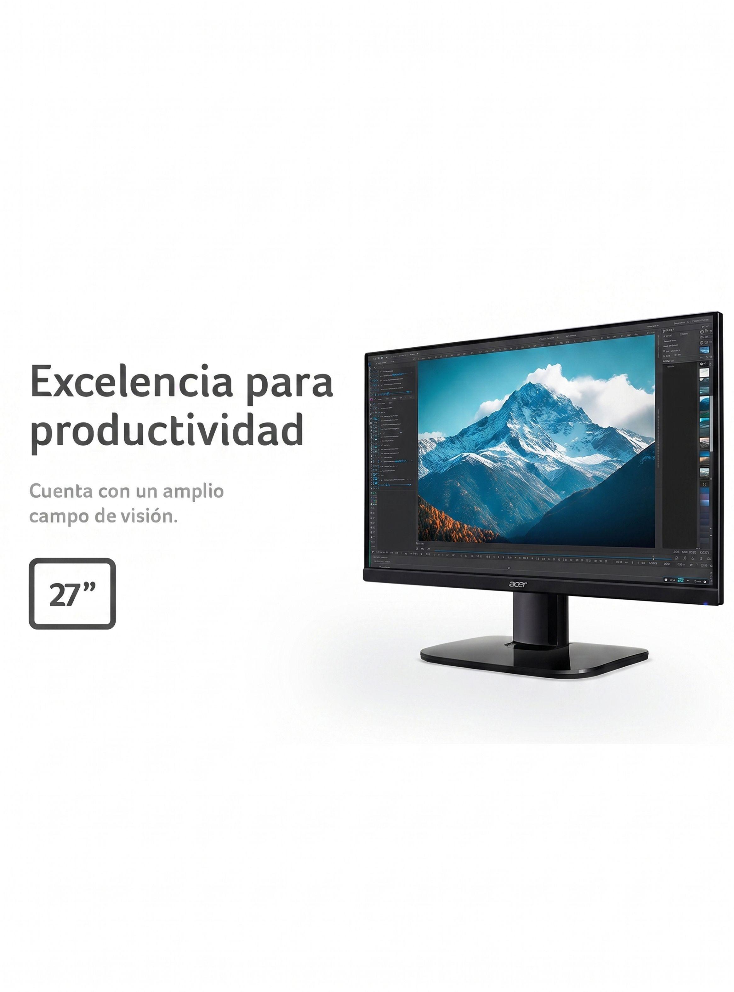 Monitor  Acer  / 27 Pulgadas / FHD 1920 X 1080 / Frecuencia 100 Hz / 1 ms VRB / -4