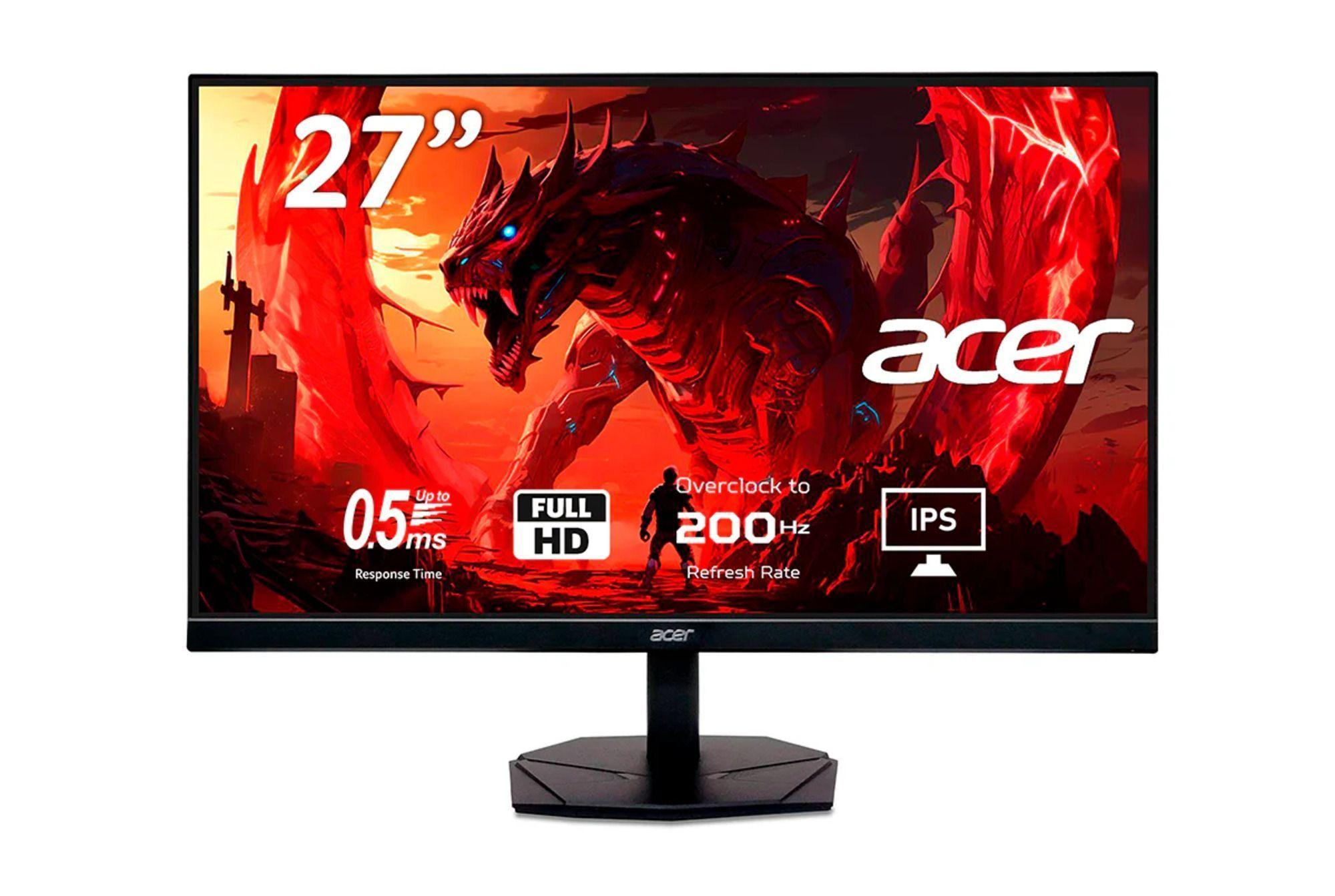 Monitor Gamer Acer KG271 27" FHD IPS 200 Hz 0,5Ms 250 Nit-0