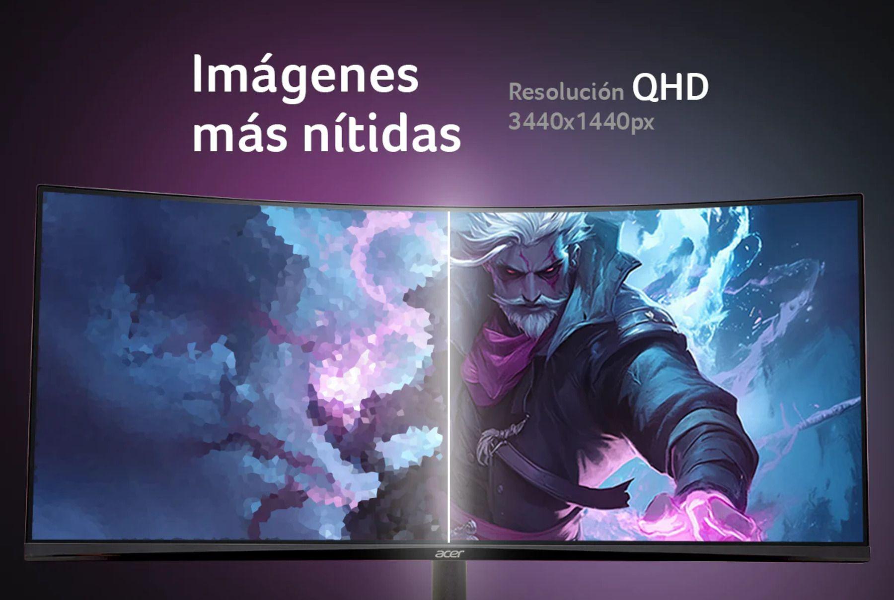 Monitor Gamer Ultrawide Curvo XZ342CU / 34" QHD / 1500R / Panel VA  / 1 MS / 180 HZ-4