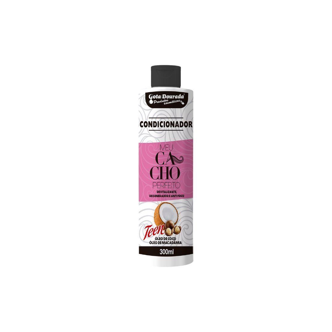 Shampoo + Acond. Oil Macadamia Rizos 300ML Gota Dourada -2