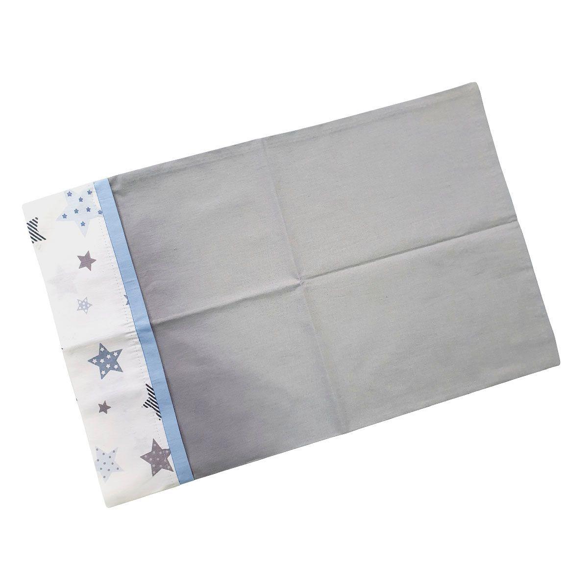 Set de Sábanas para Colecho 3 Piezas Diseño Estrellas Azul-2