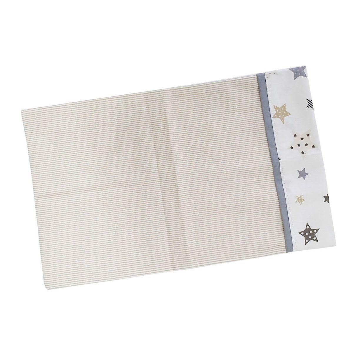 Set de Sábanas para Colecho 3 Piezas Diseño Estrellas Beige-2