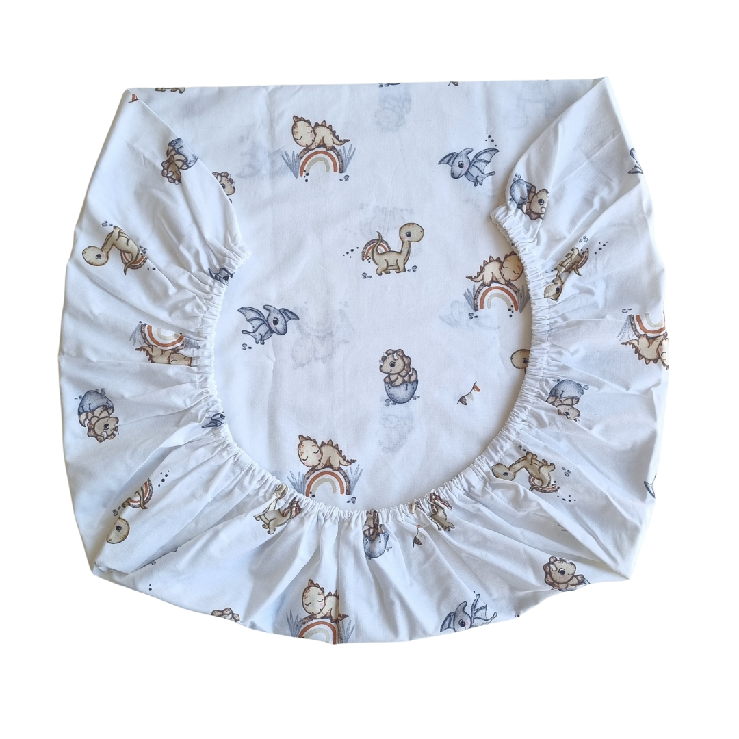 Set de Sábanas para Colecho 3 Piezas Diseño Dinosaurios-3