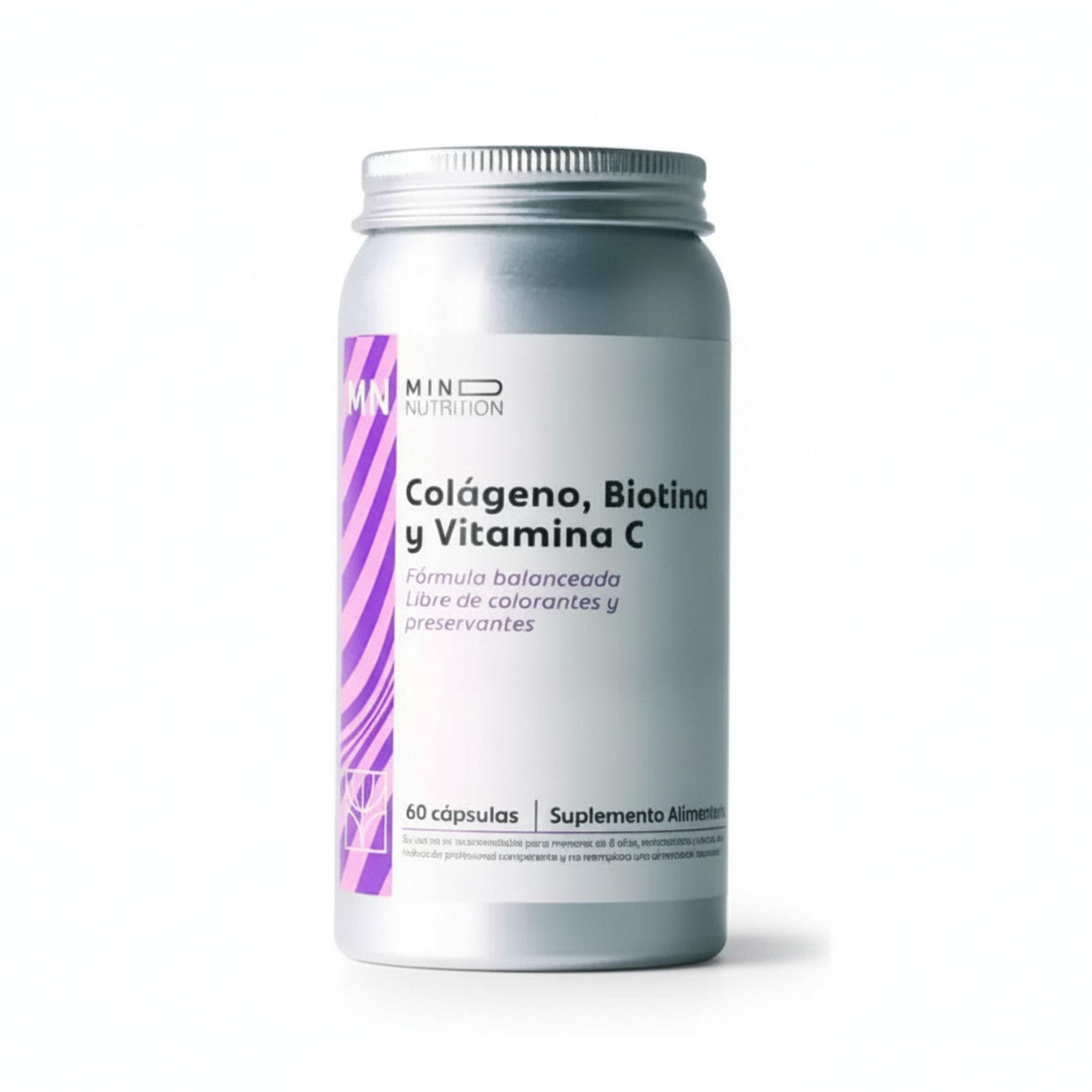 Colageno + Biotina + Vitamina C - 120 Caps  | Mind Nutrition-0