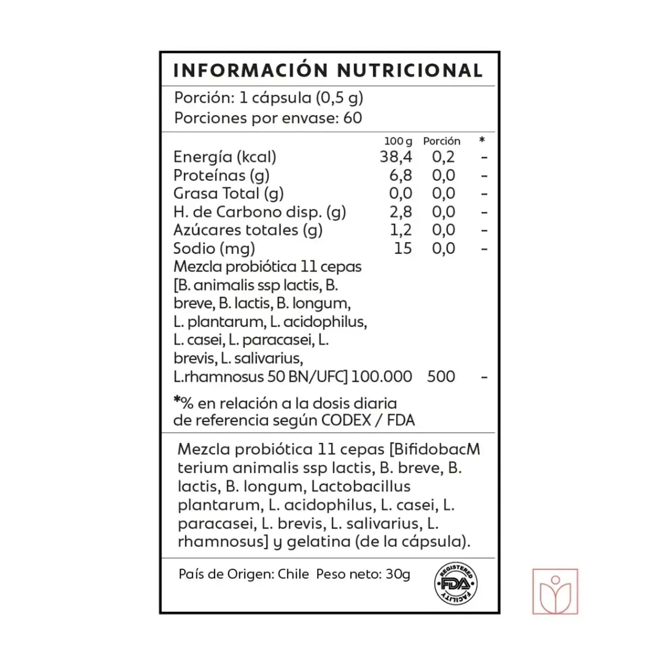 Probióticos 11 cepas - 60 Caps  | Mind Nutrition-1