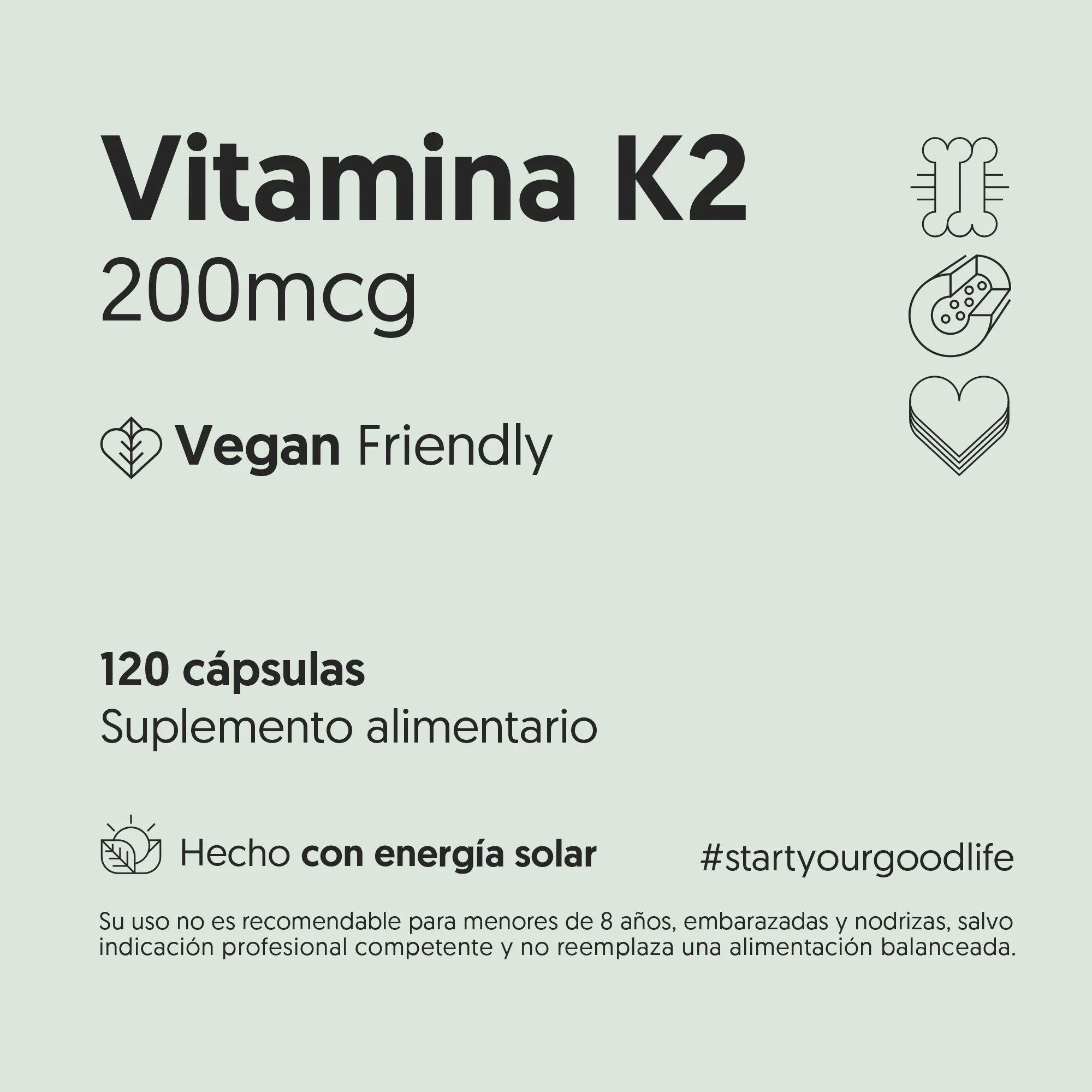 Vitamina K2 200mcg - 120 Caps | Biostream-3