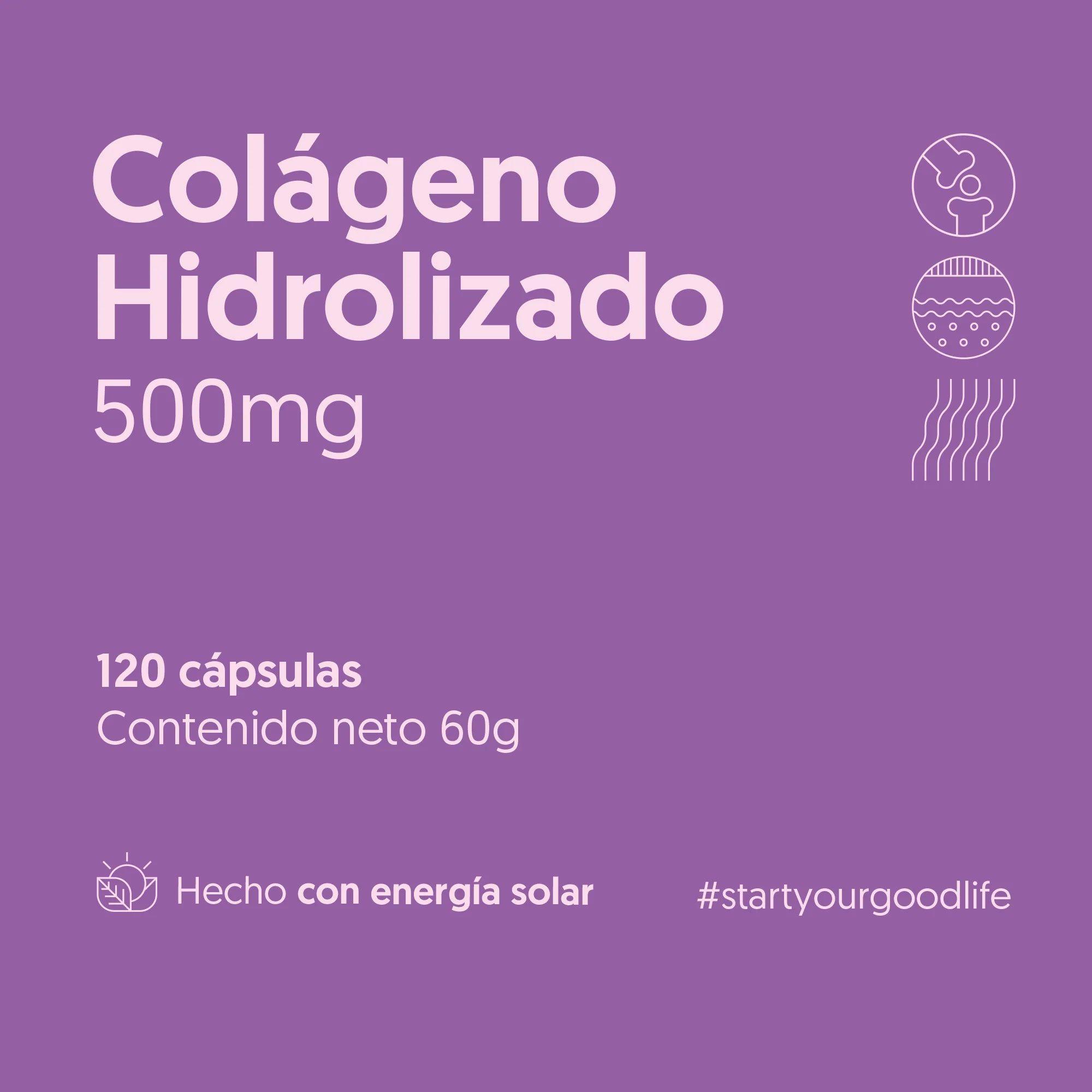 Colageno Hidrolizado 500mg - 120 Caps | Biostream-3