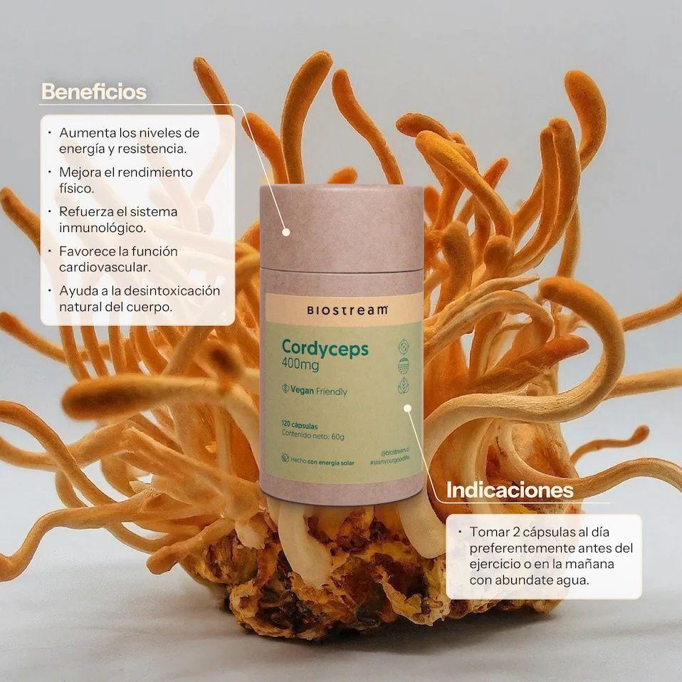 Hongo Cordyceps 400mg - 120 Caps | Biostream-2
