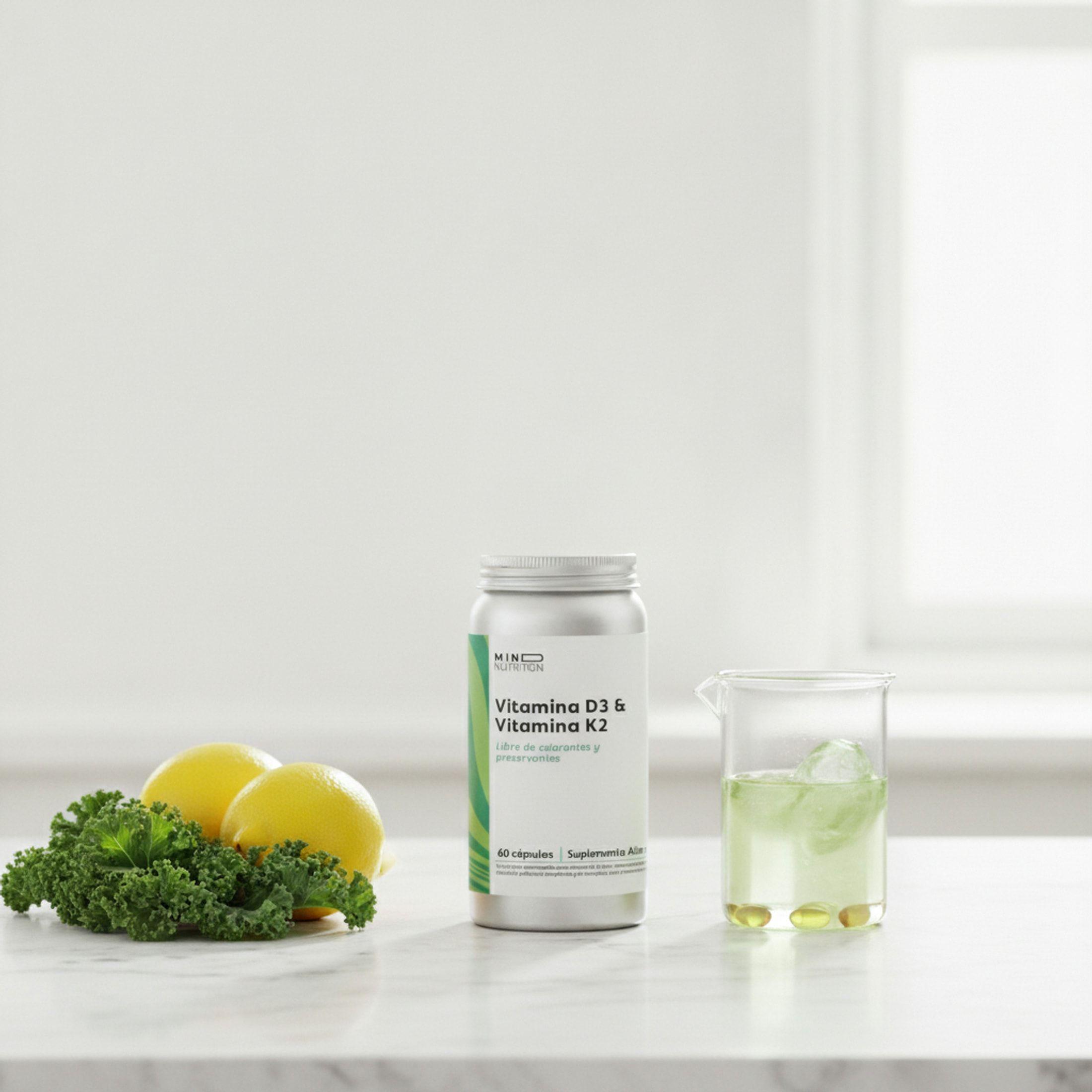 Vitamina D3 & K2 - 60 Caps  | Mind Nutrition-2