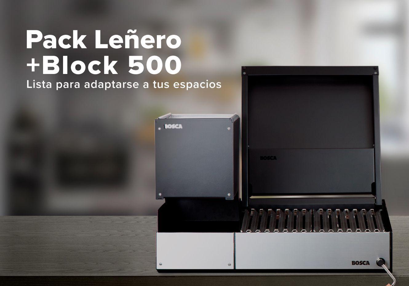 Pack Parrilla Carbón Leñero 250 + Block 500-7
