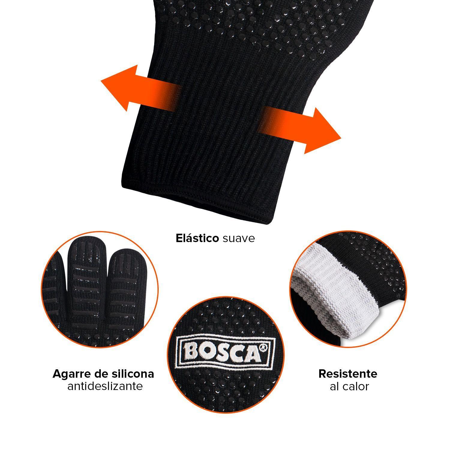 Pack Parrilla a Carbon Bosca Alerce Negro + Guantes Parrillero-5