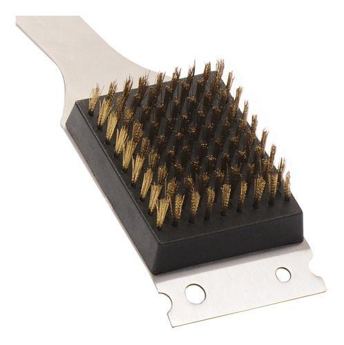 Escobilla Metalica Limpia Parrillas Bosca Premium Rojo-1